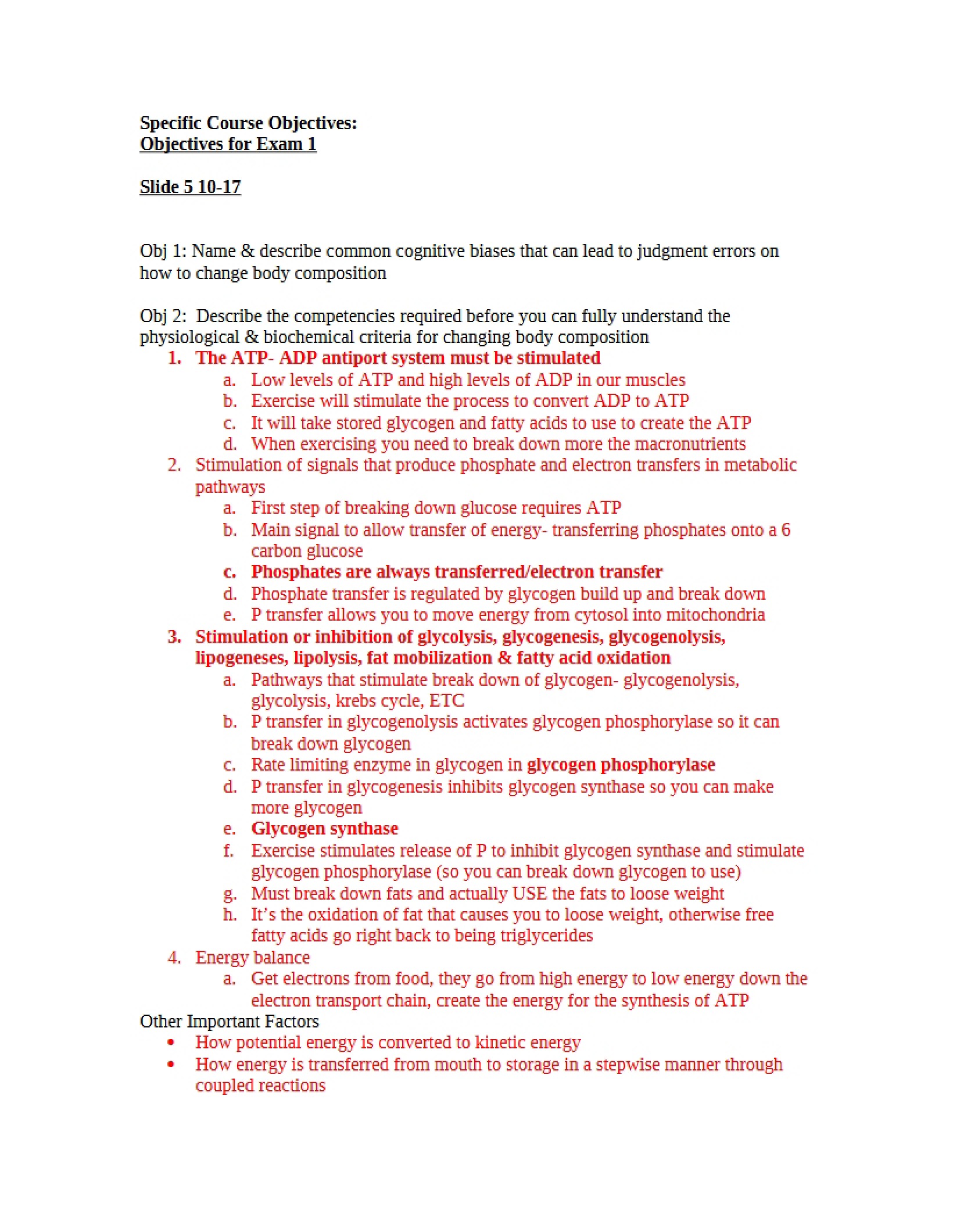 Examination 1