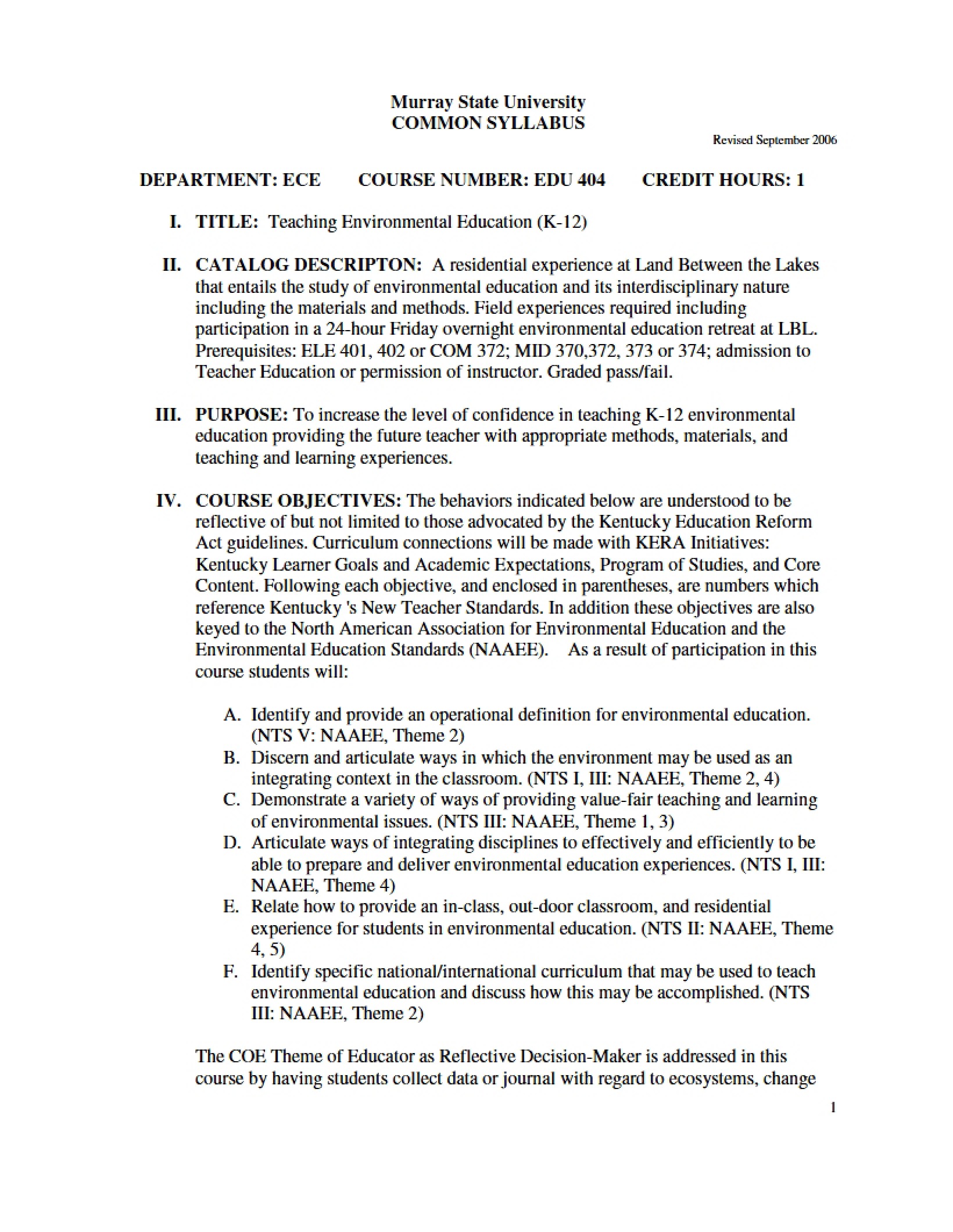 Syllabus - EDU 404