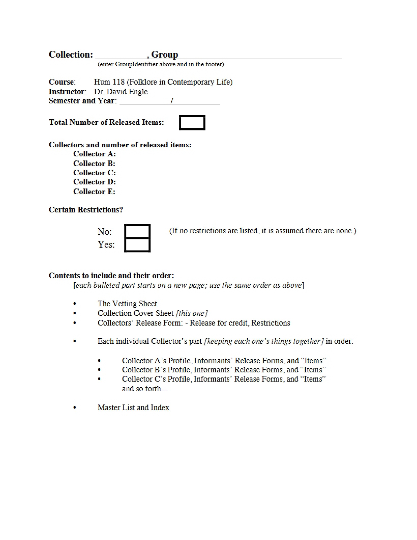 Folklore Study Guide