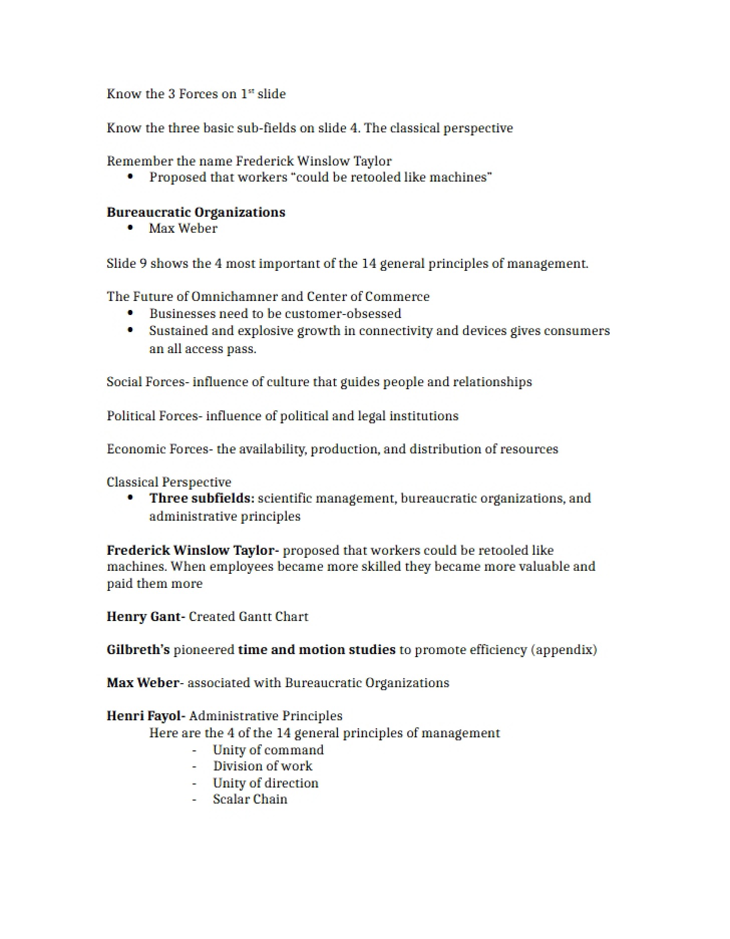 Class Notes Chapter 2