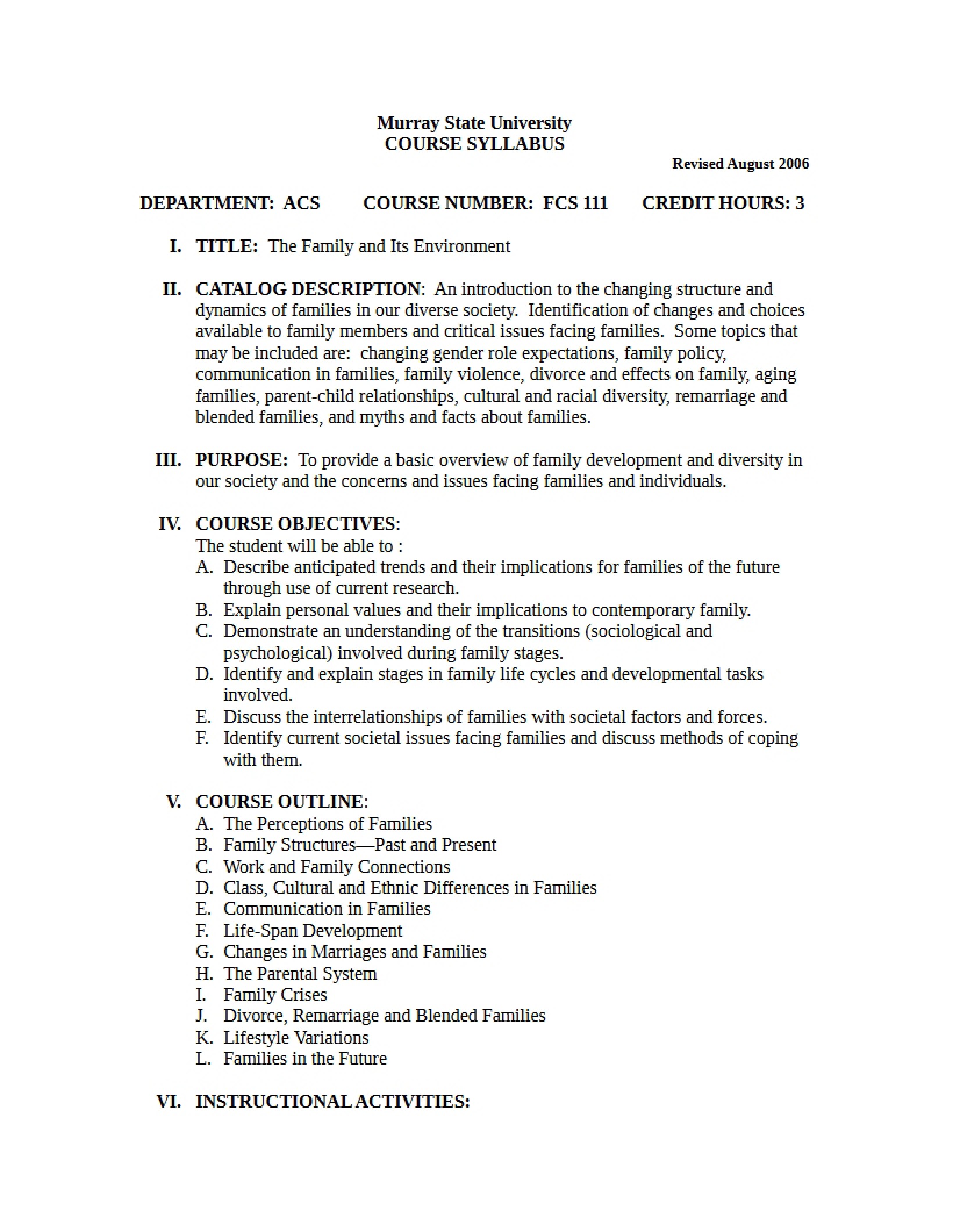 Syllabus