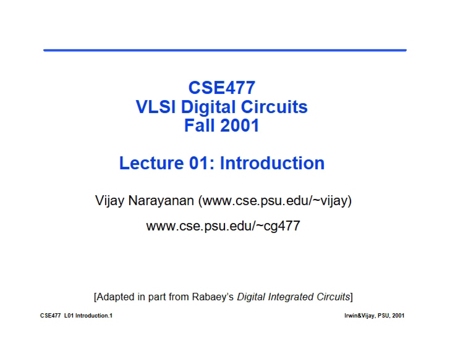 Introductory Session Notes