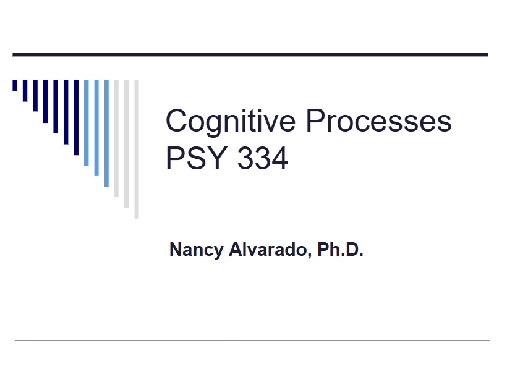 Cognitive Psychology Definition