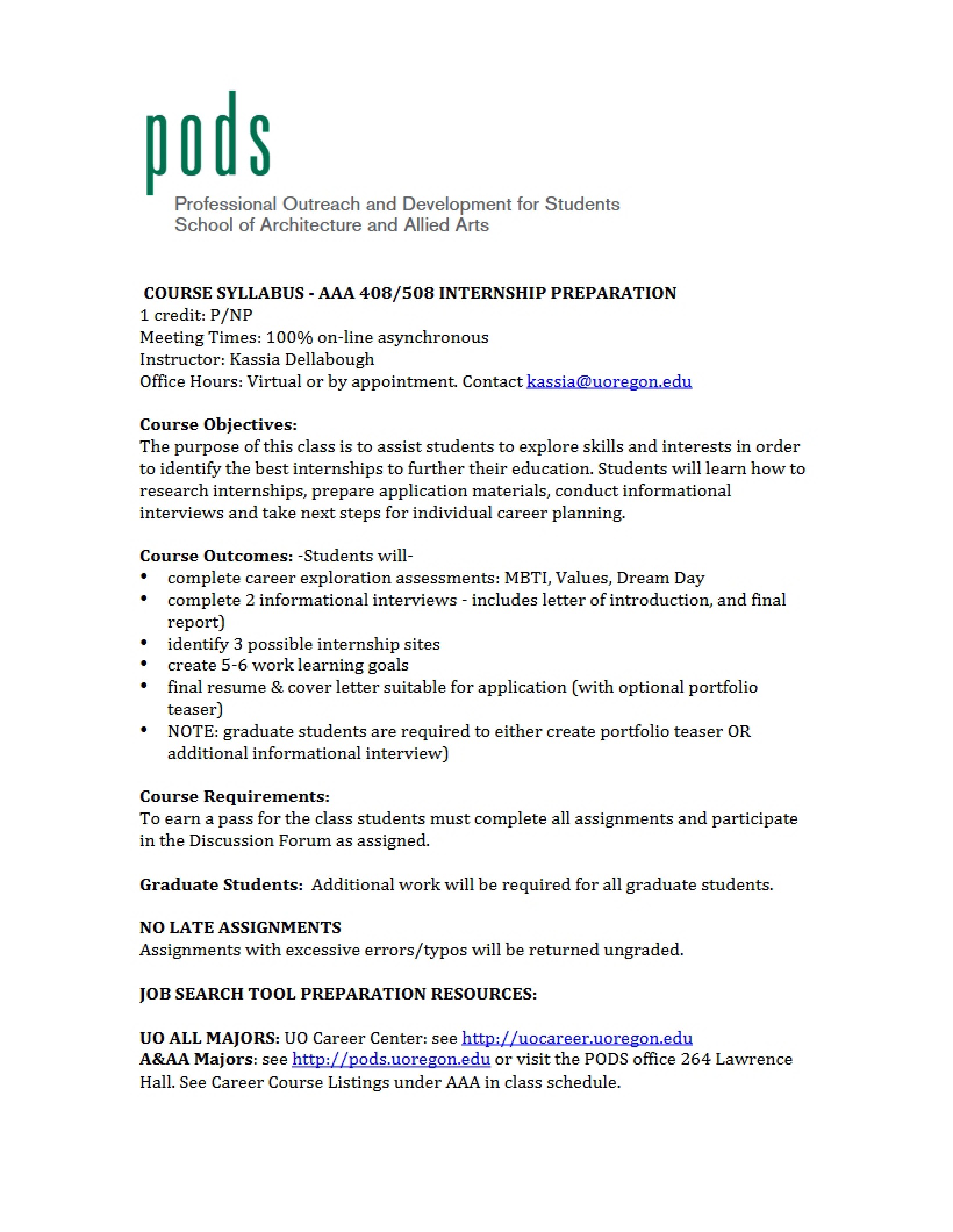 Course Syllabus
