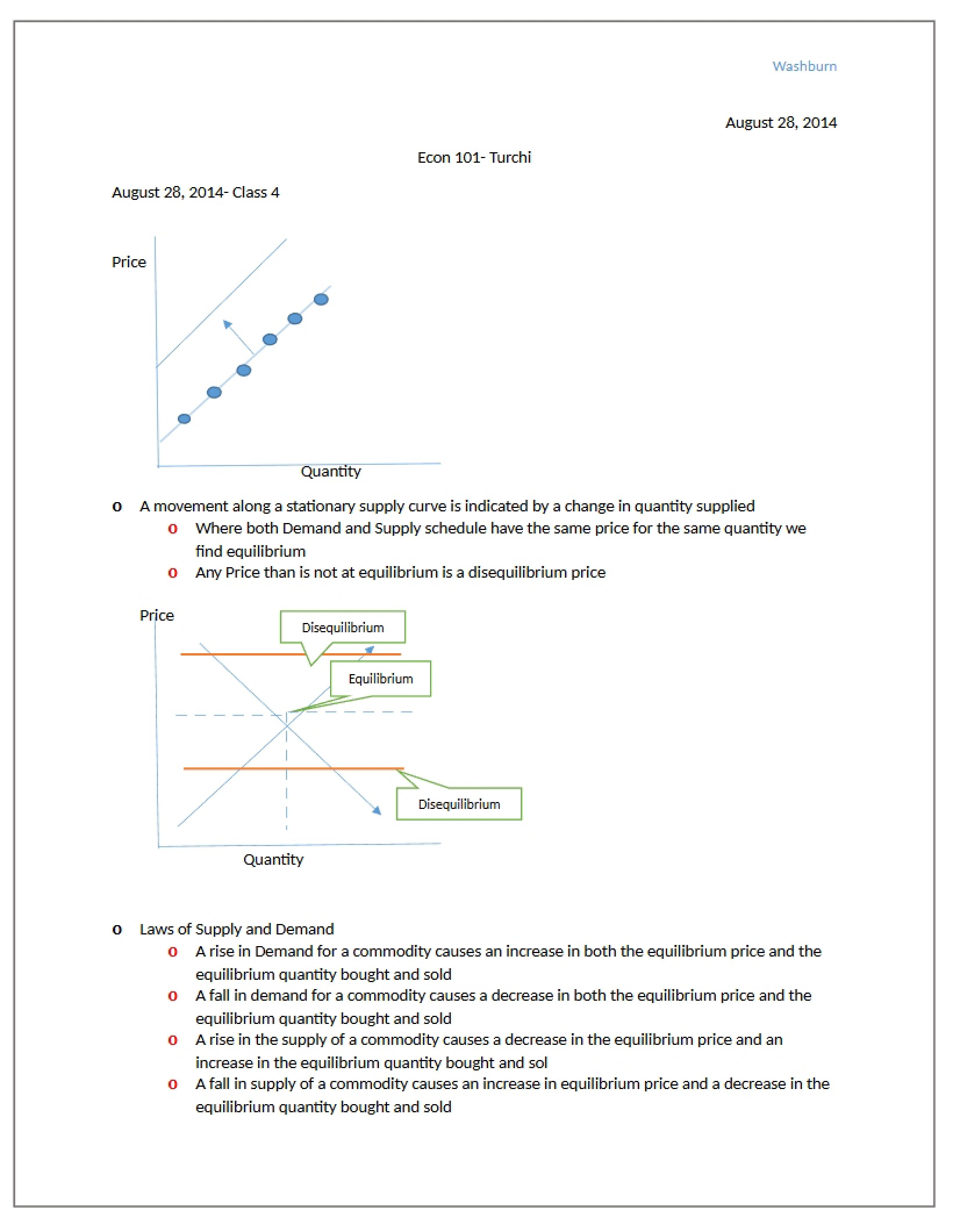 Notes from August 28th
