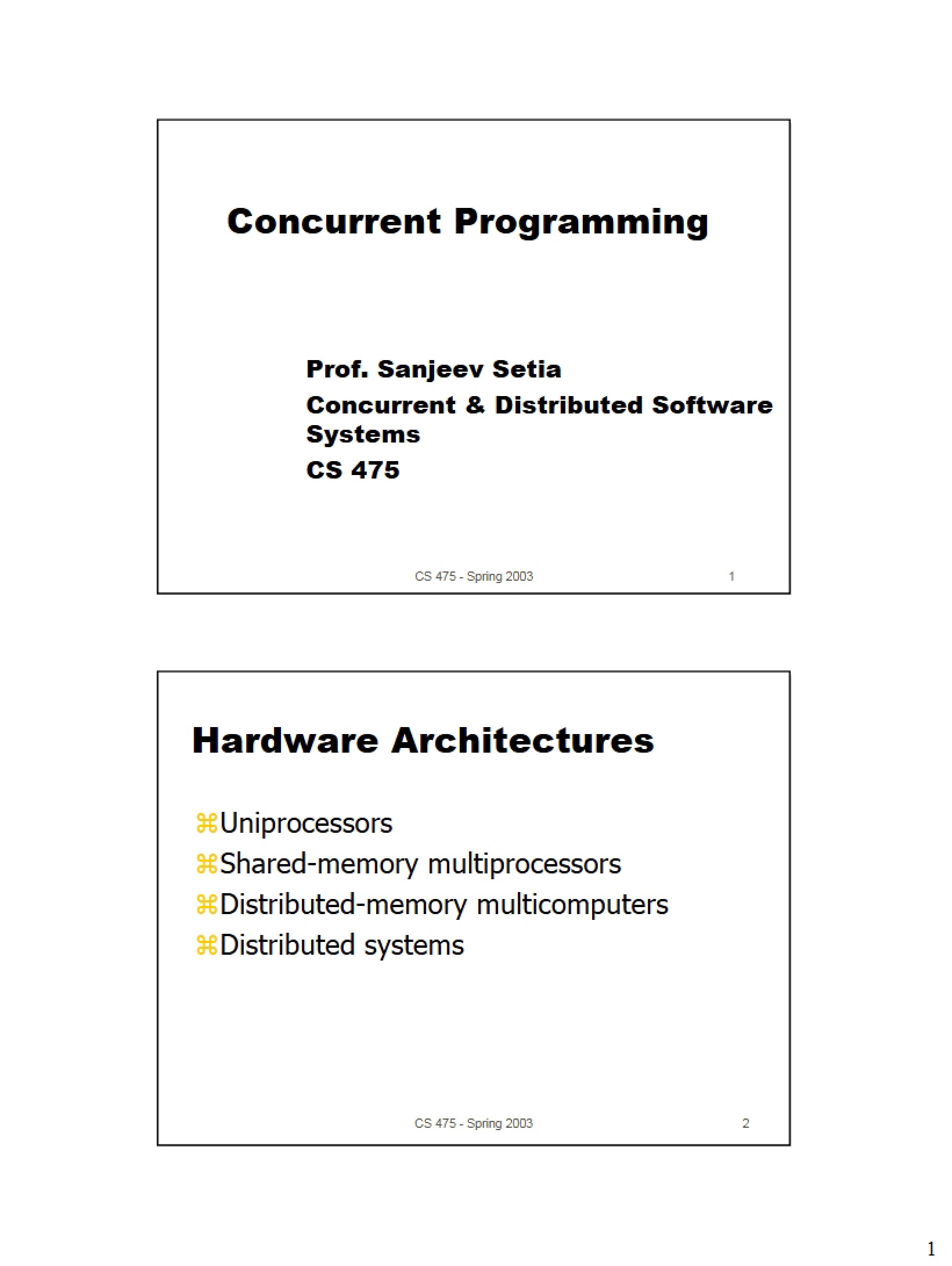 Programming Concurrently