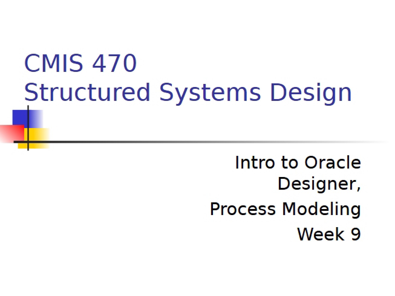 Systems Design Lecture Material
