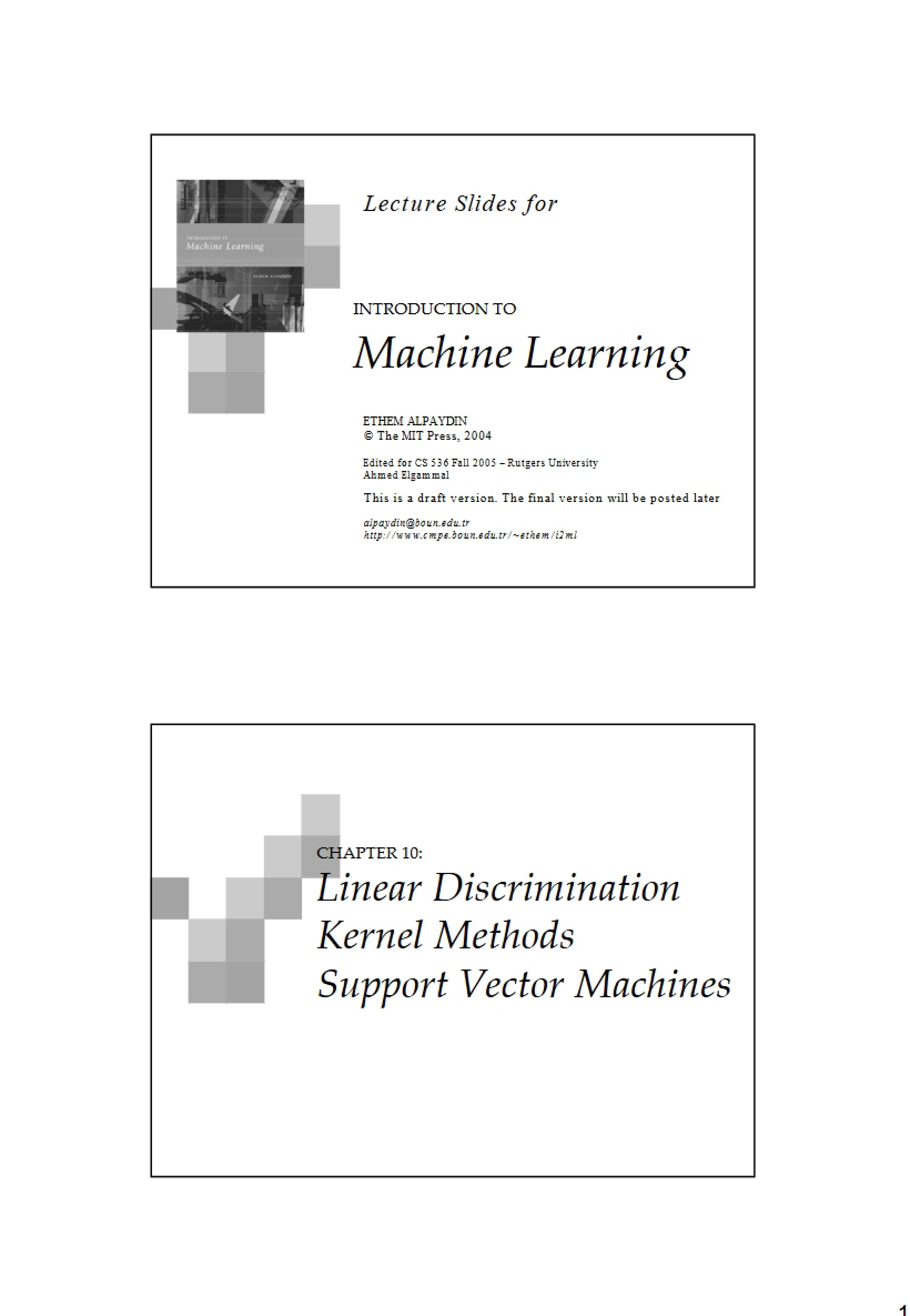 Intro to Machine Learning Concepts