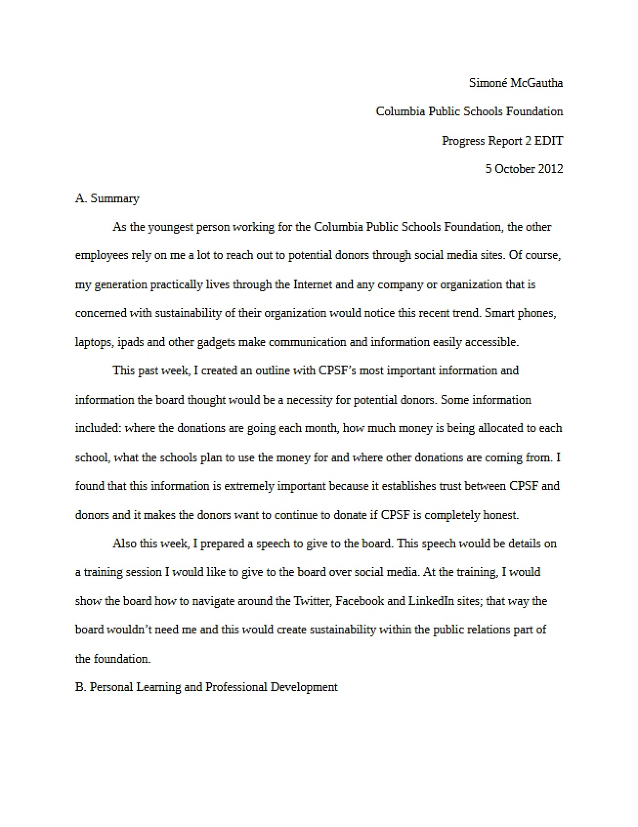 Edited Second Progress Report