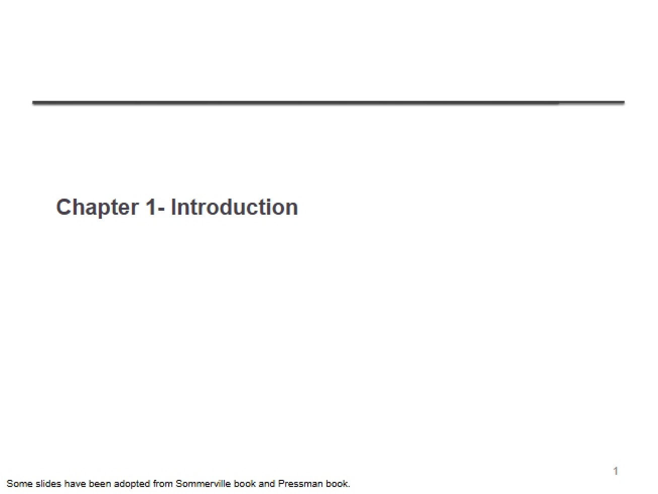 Introduction to Software Engineering