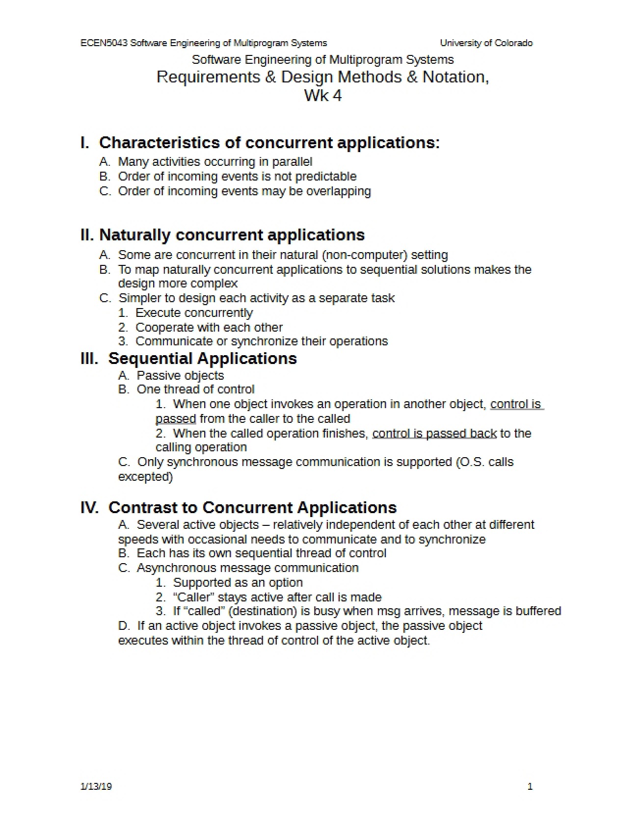 Requirements, Design Methods, and Notation
