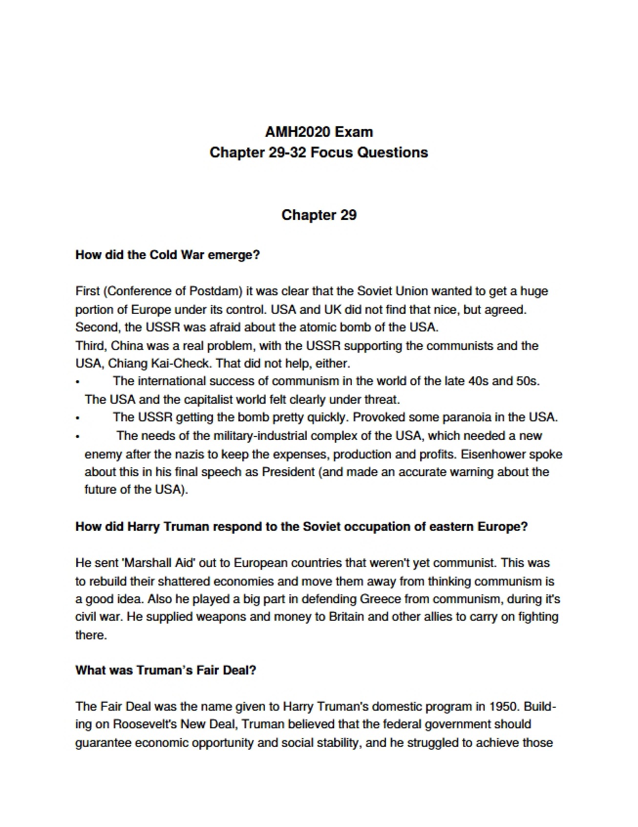 Analysis of Chapter 29