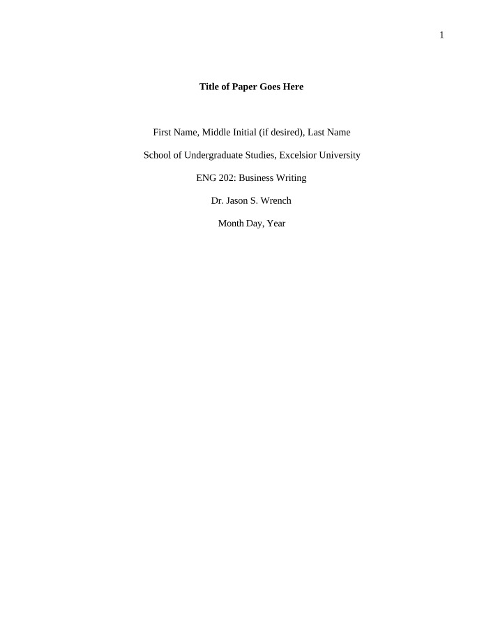 APA Template - ENG 202