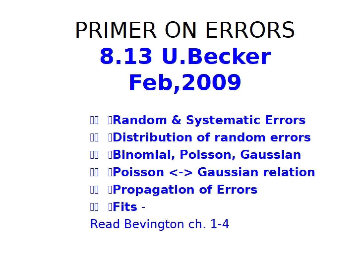 References for Review