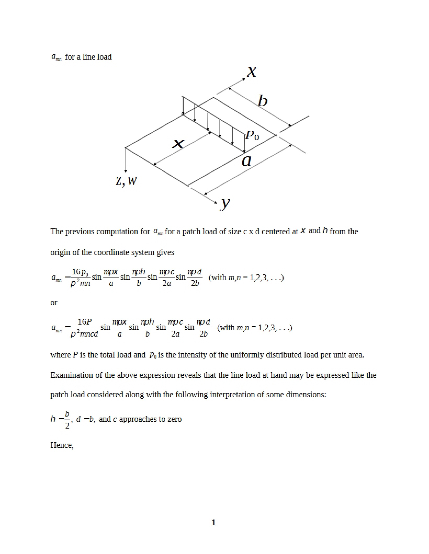 Line Load Amn Analysis
