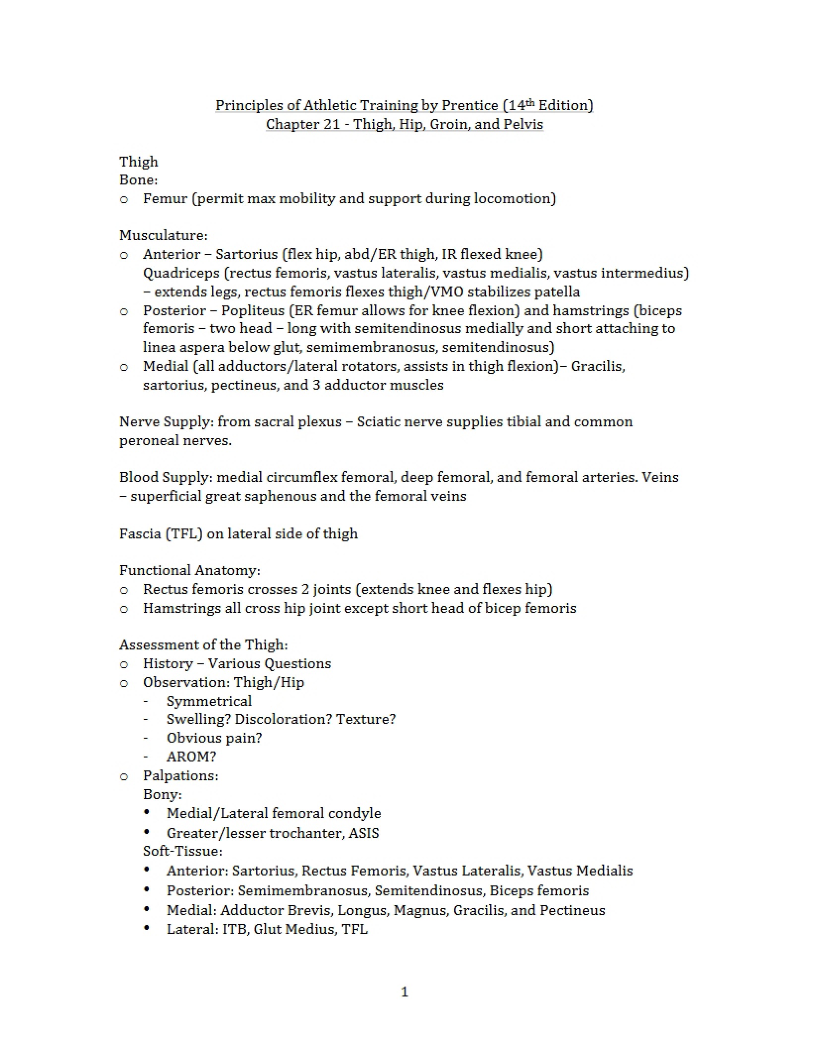 Pelvis, Hip, Thigh, and Groin (Chapter 21)