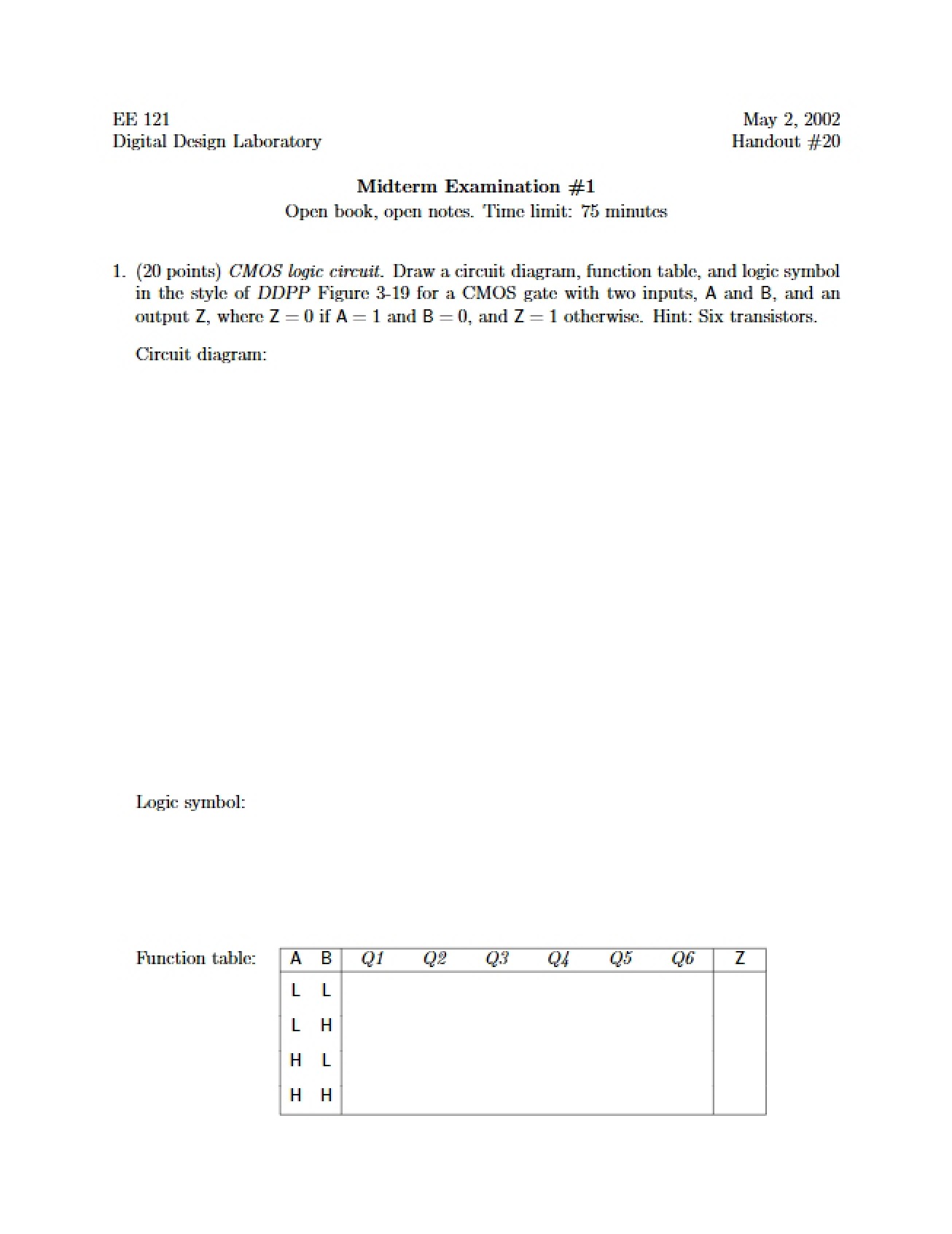 Third Set of Study Notes for a Digital Design Laboratory