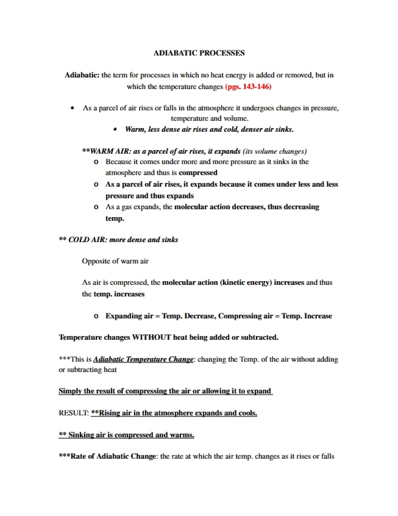 Chapter 11 An Examination of Adiabatic Processes