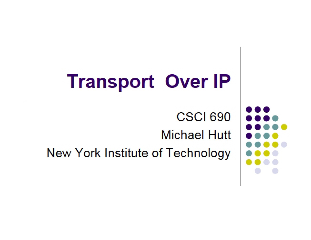 IP Transport
