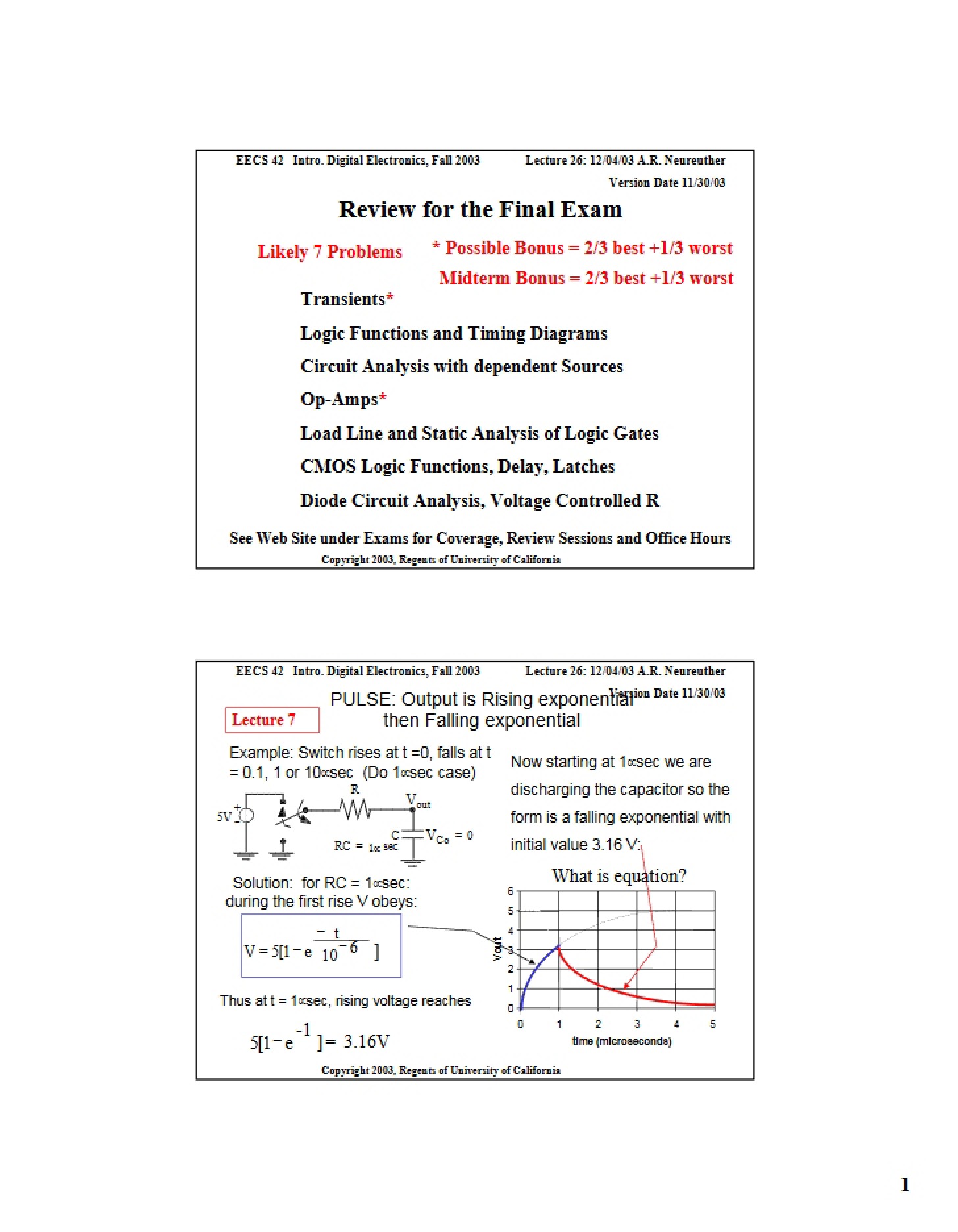 Notes for Students