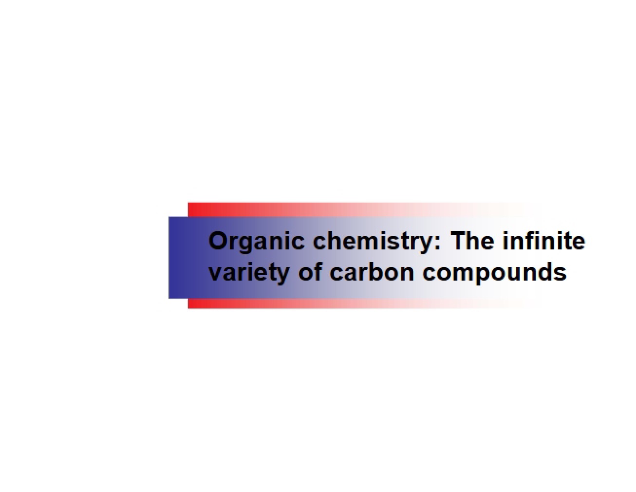 Infinite Variety of Carbon-Based Compounds