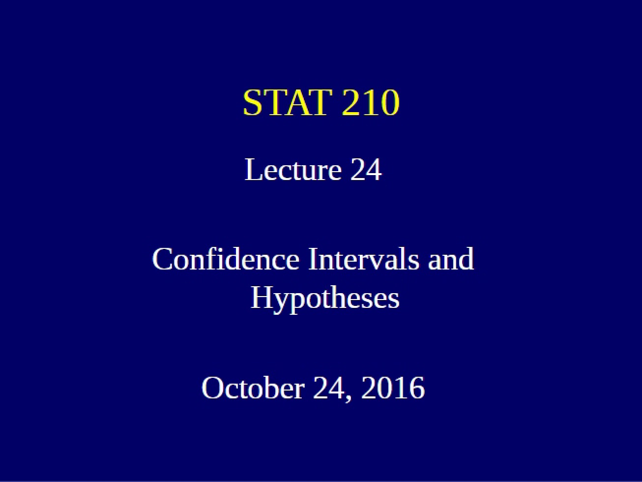 Lecture Twenty-Four Part Two