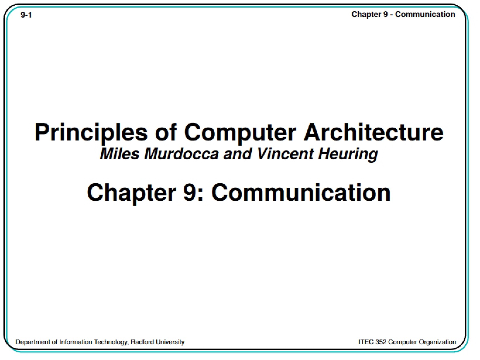 Computer Communication