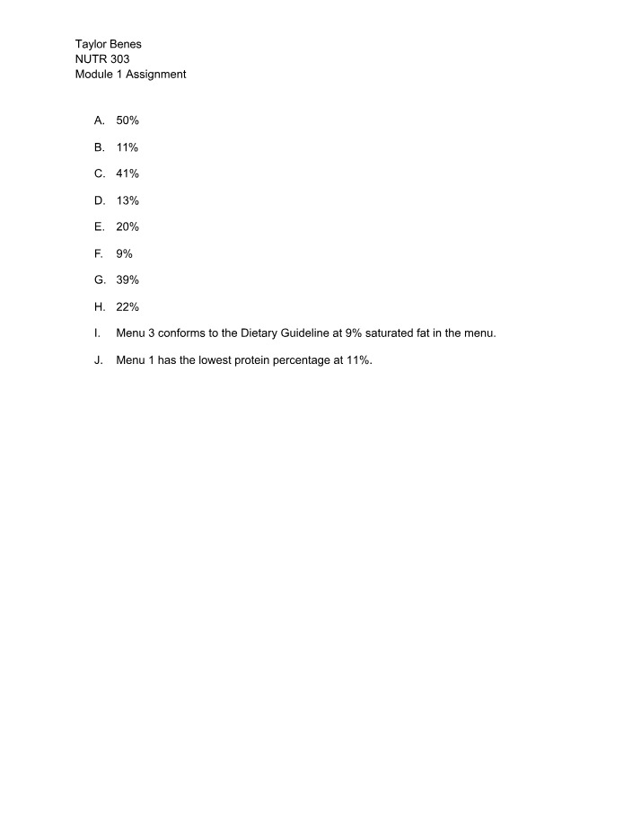 Assignment for Module 1