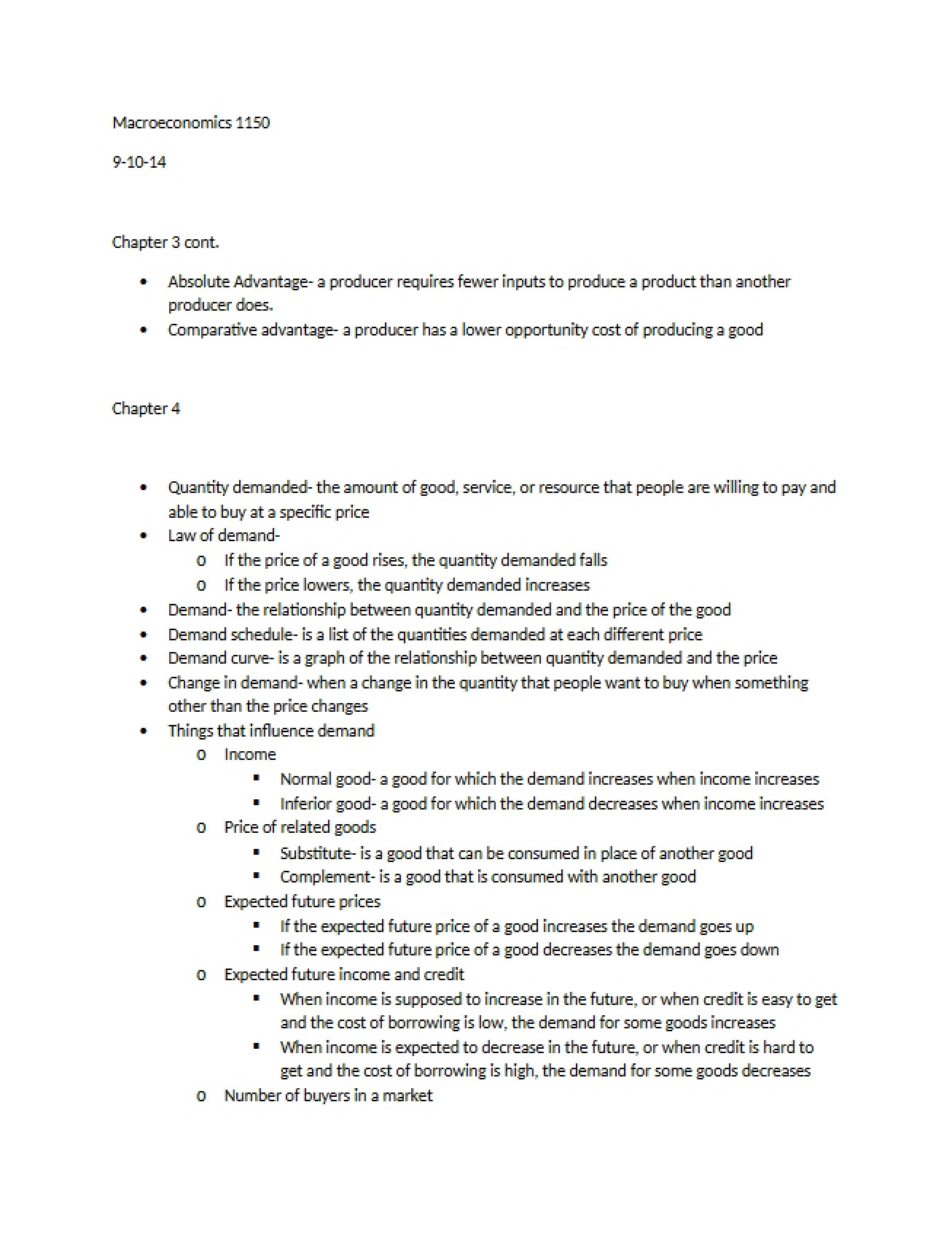 Economics Introduction