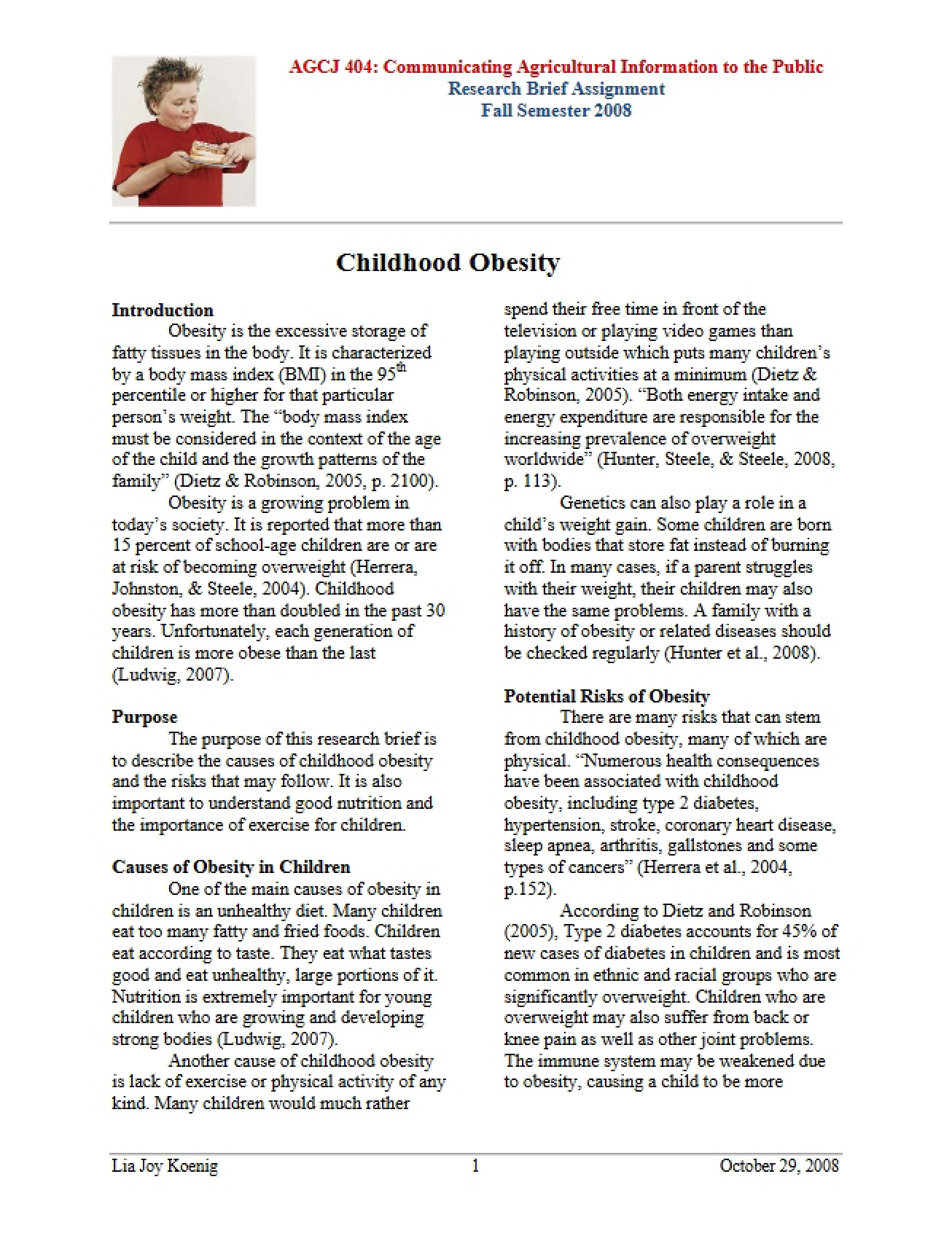 Research Brief Assignment