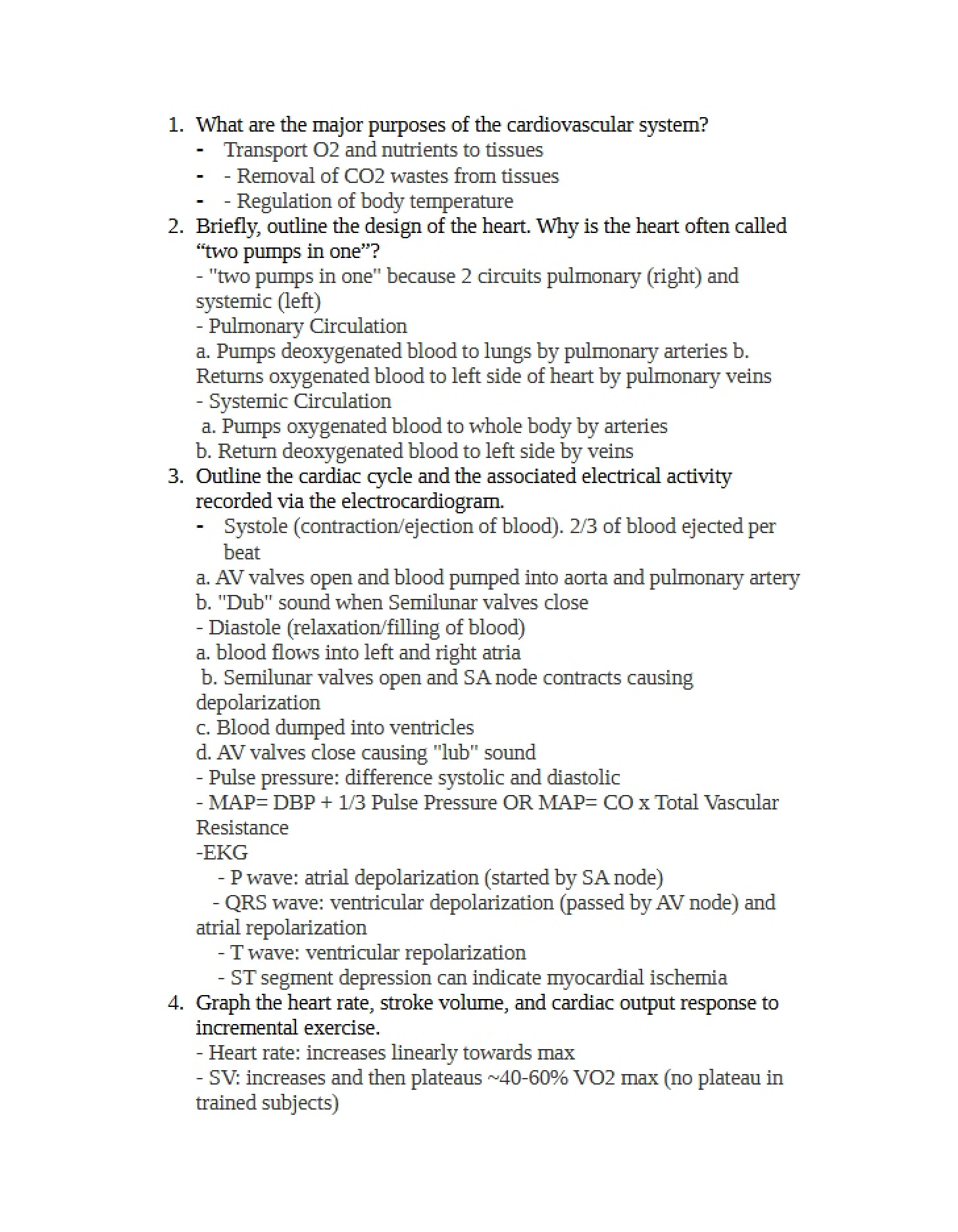 Study Questions Pulmonary System