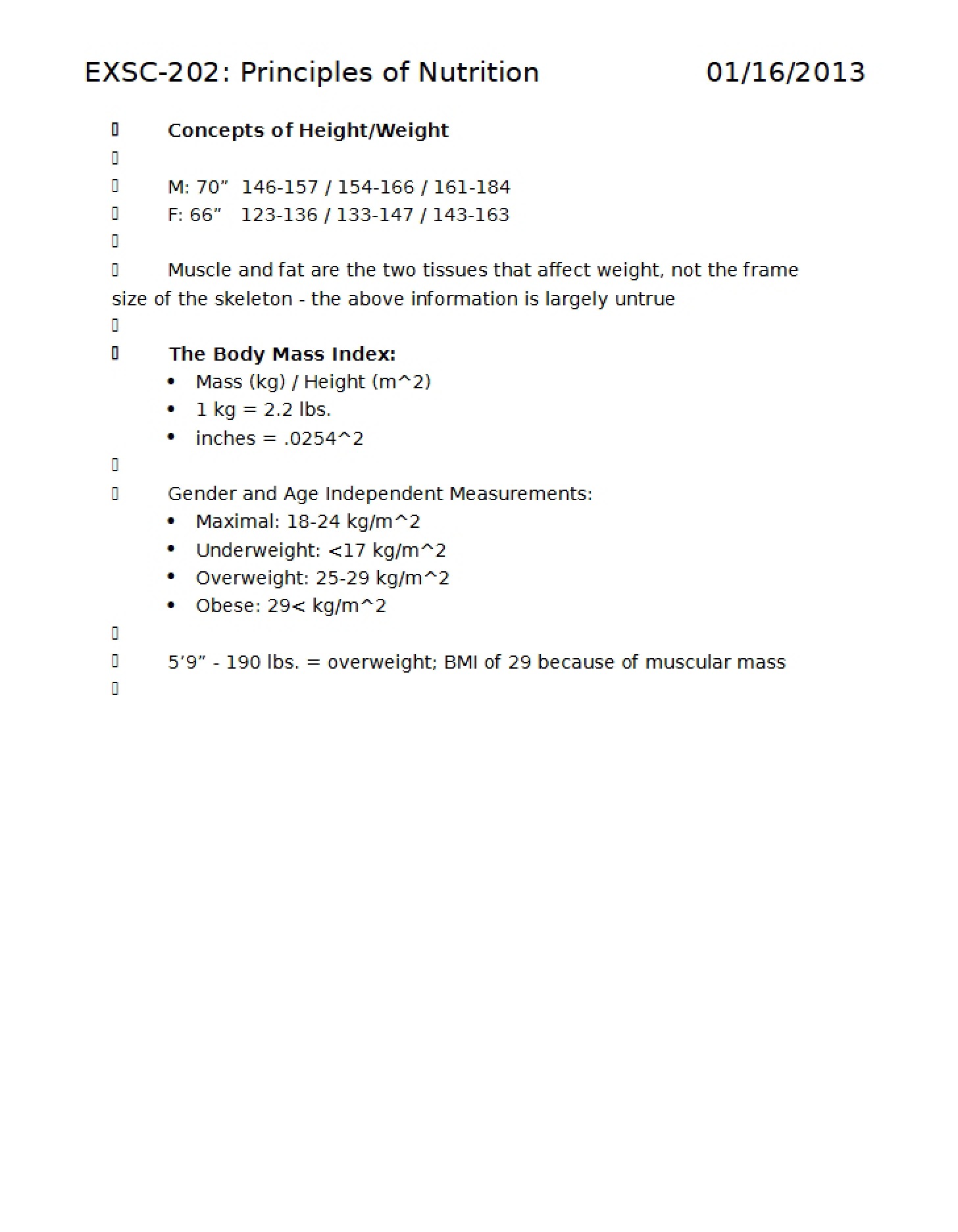 Course EXSC 202