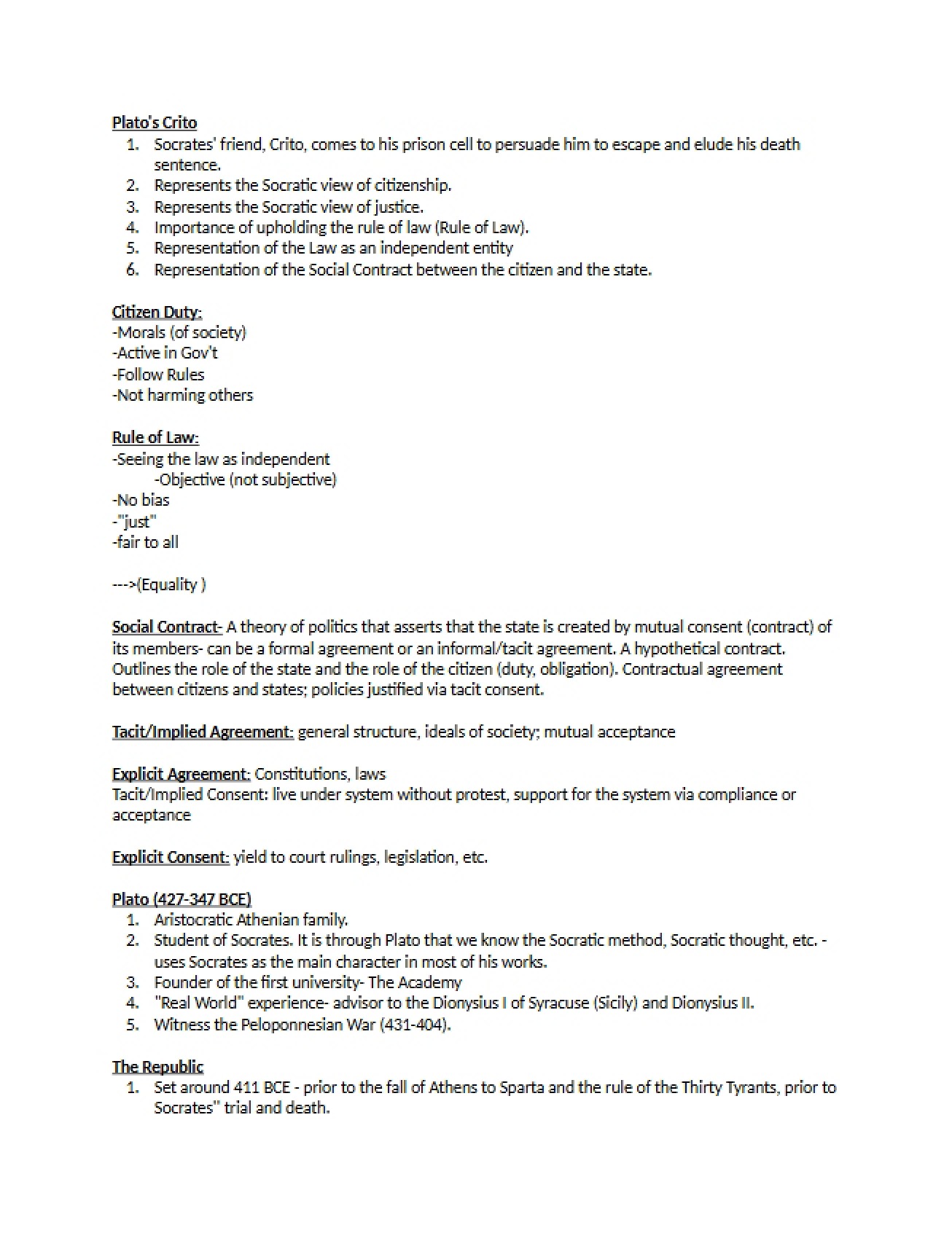 Notes for Week Three