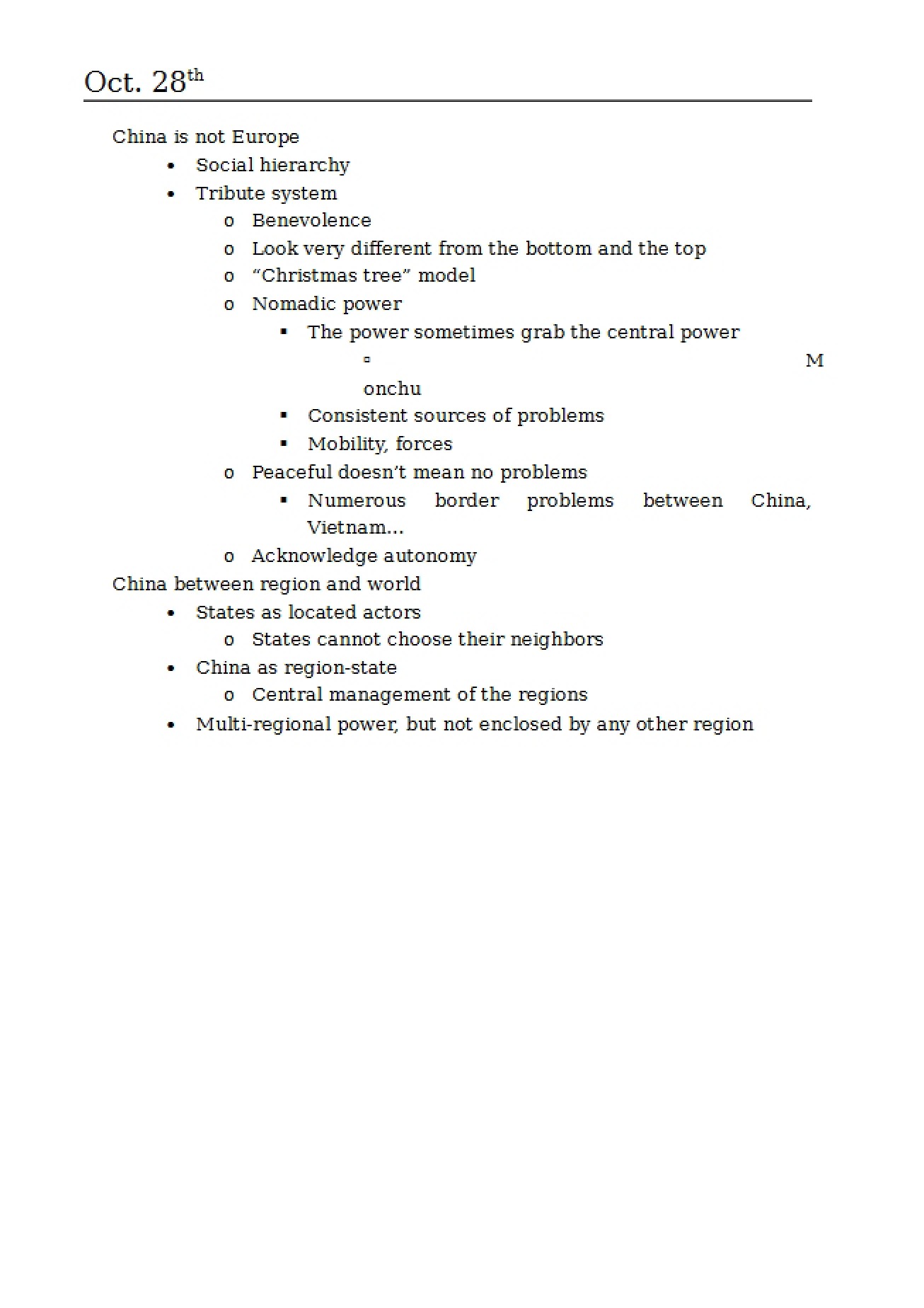 Studies on China
