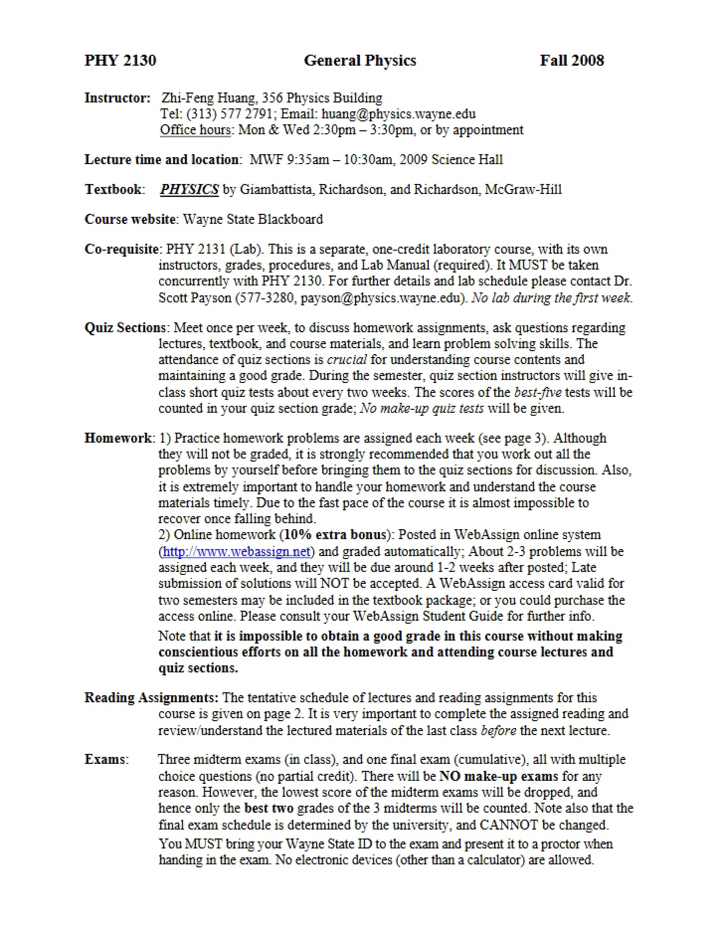 Term Syllabus