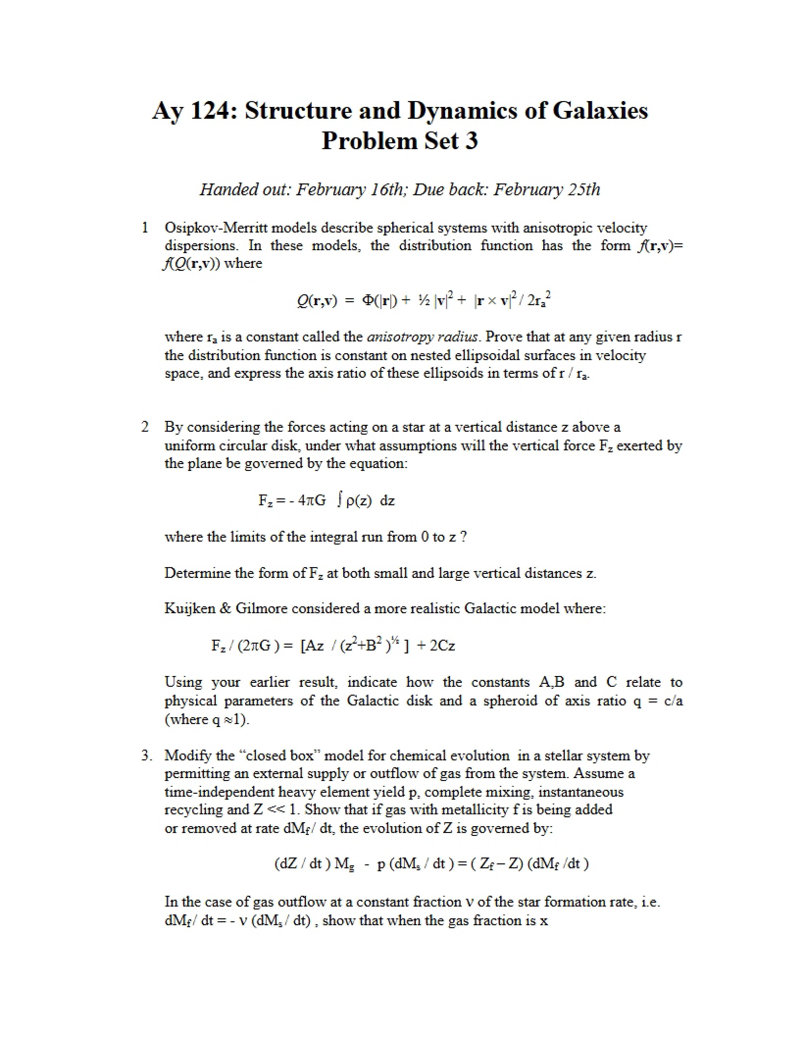 Assignment 3 - Galaxies