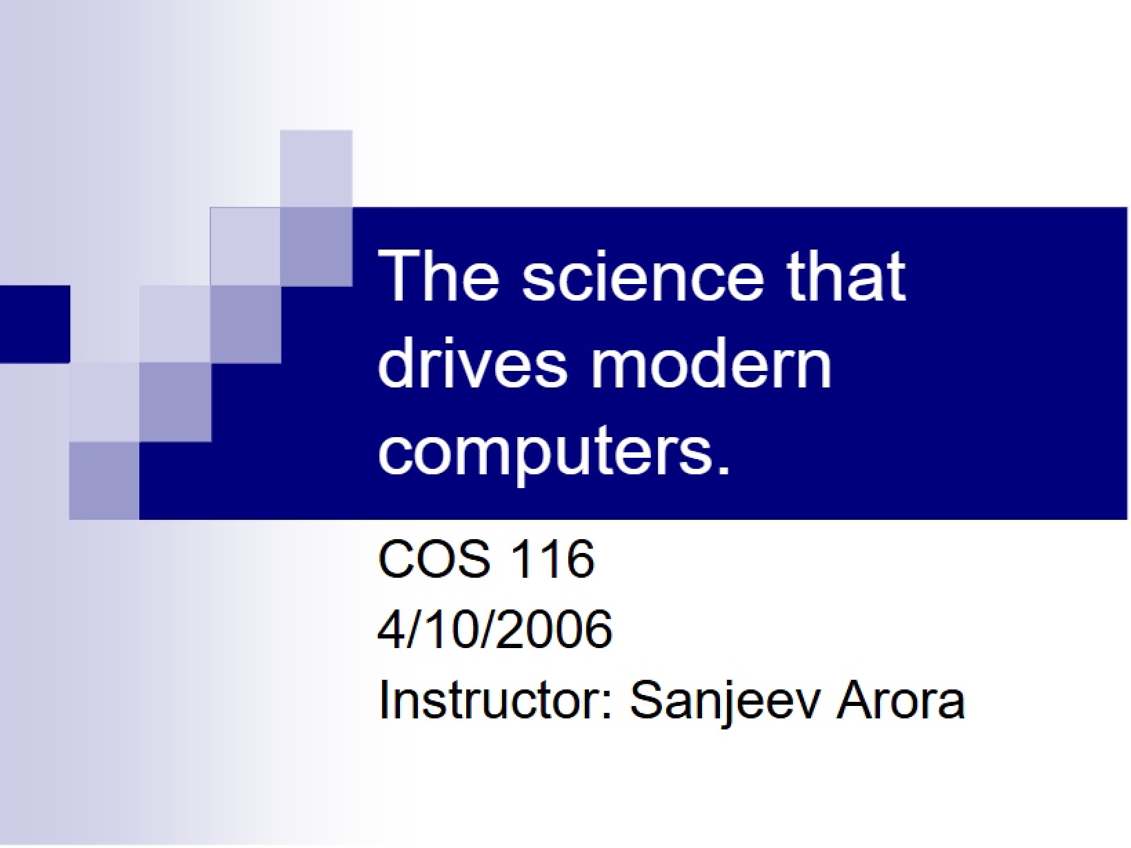 Modern Computer Science Drivers