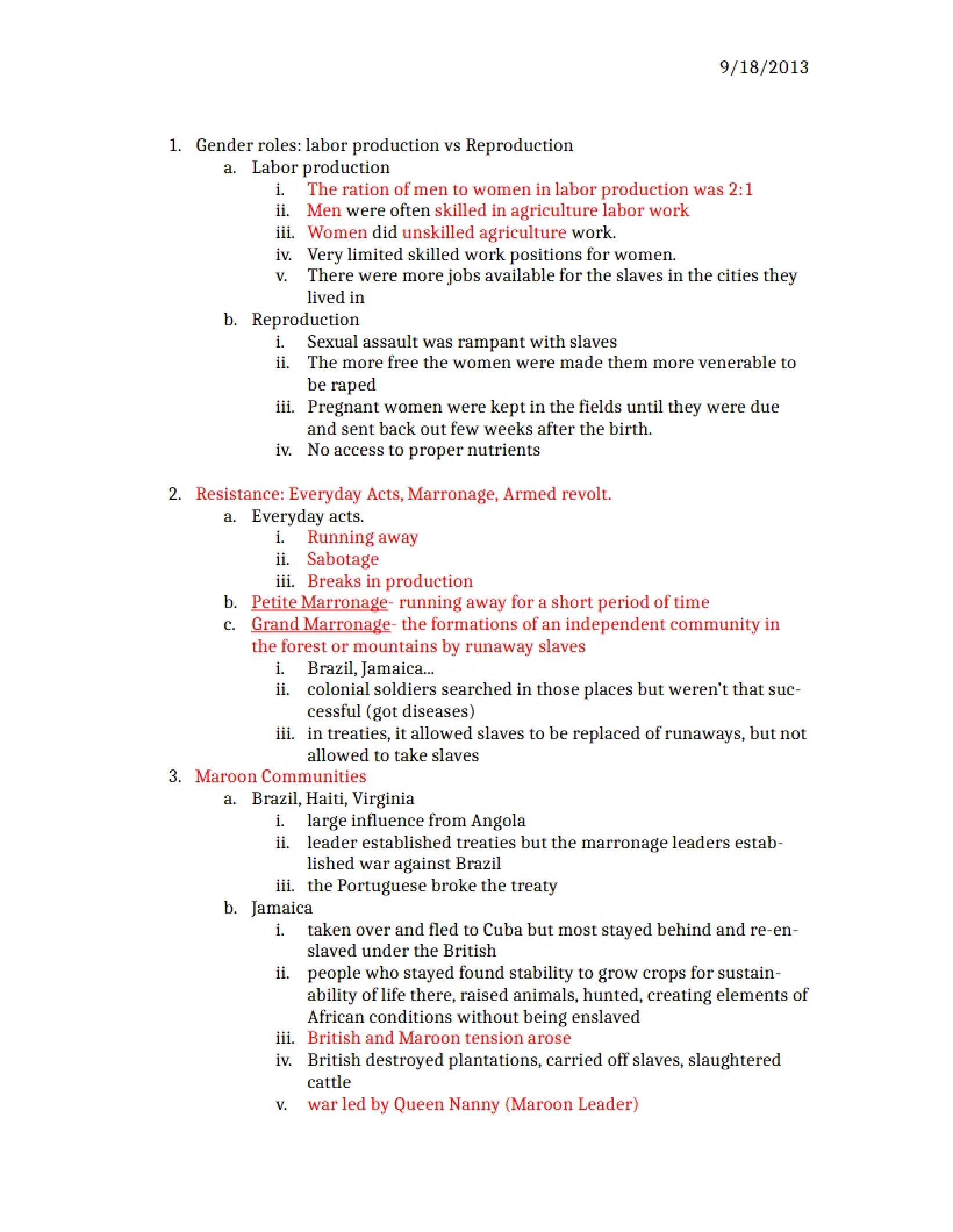 Sixth Lecture Notes