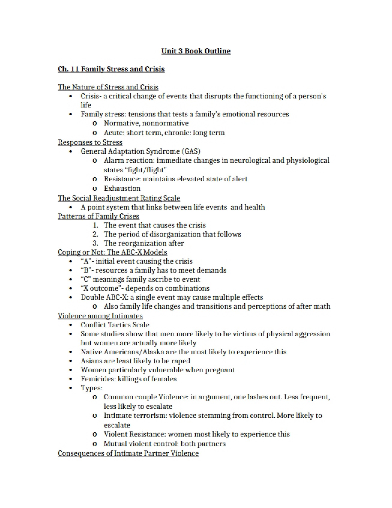 Methods for Managing Stress and Crisis in Family Systems
