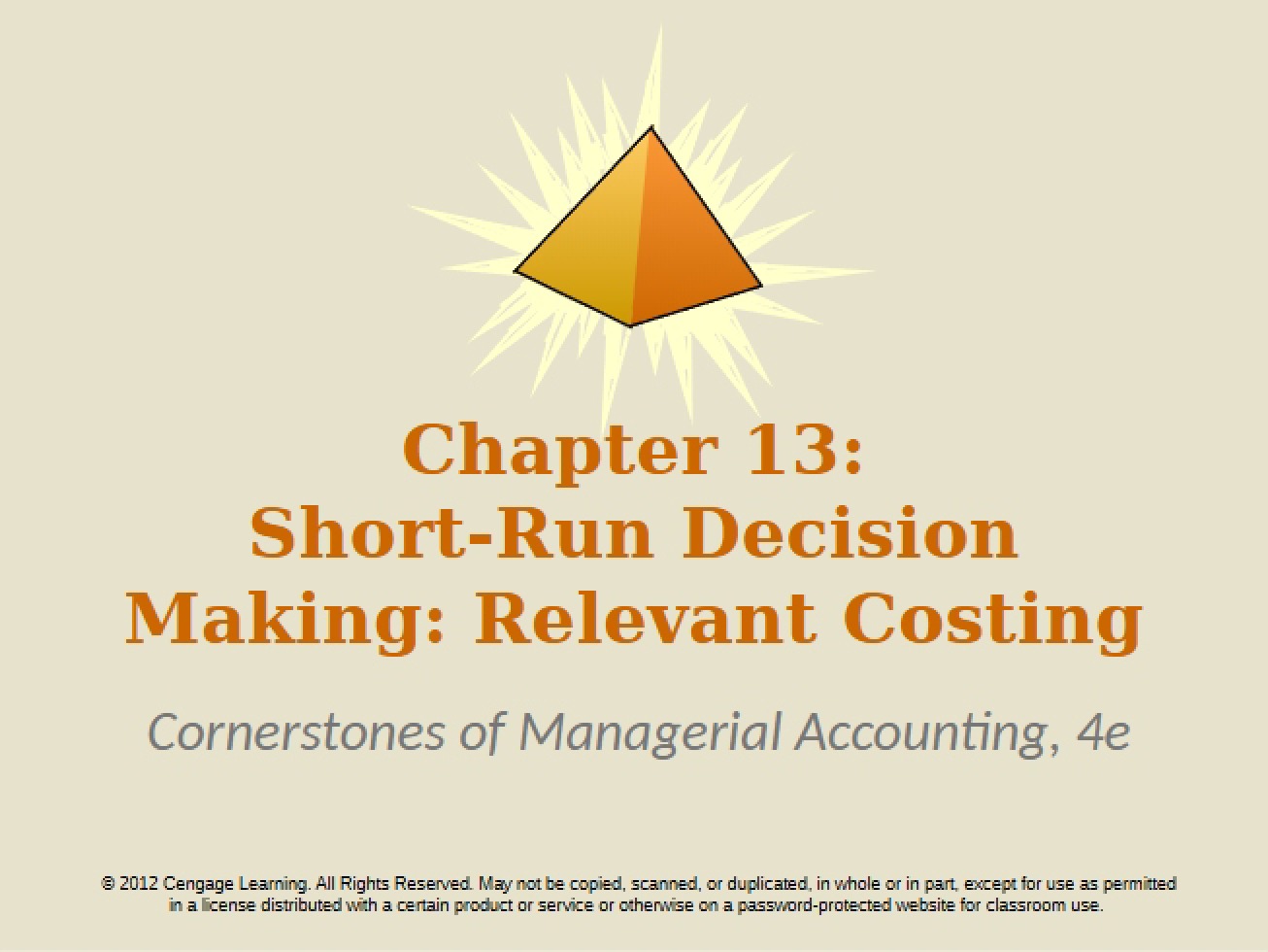 Decision Making in the Short Run
