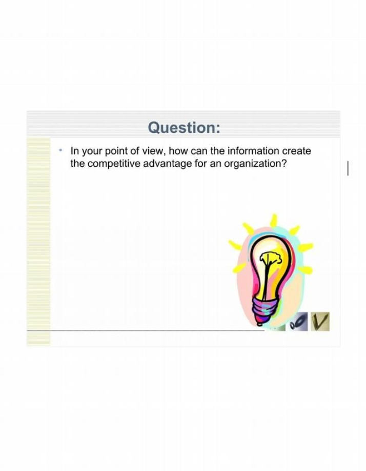 Information and Competitive Advantage