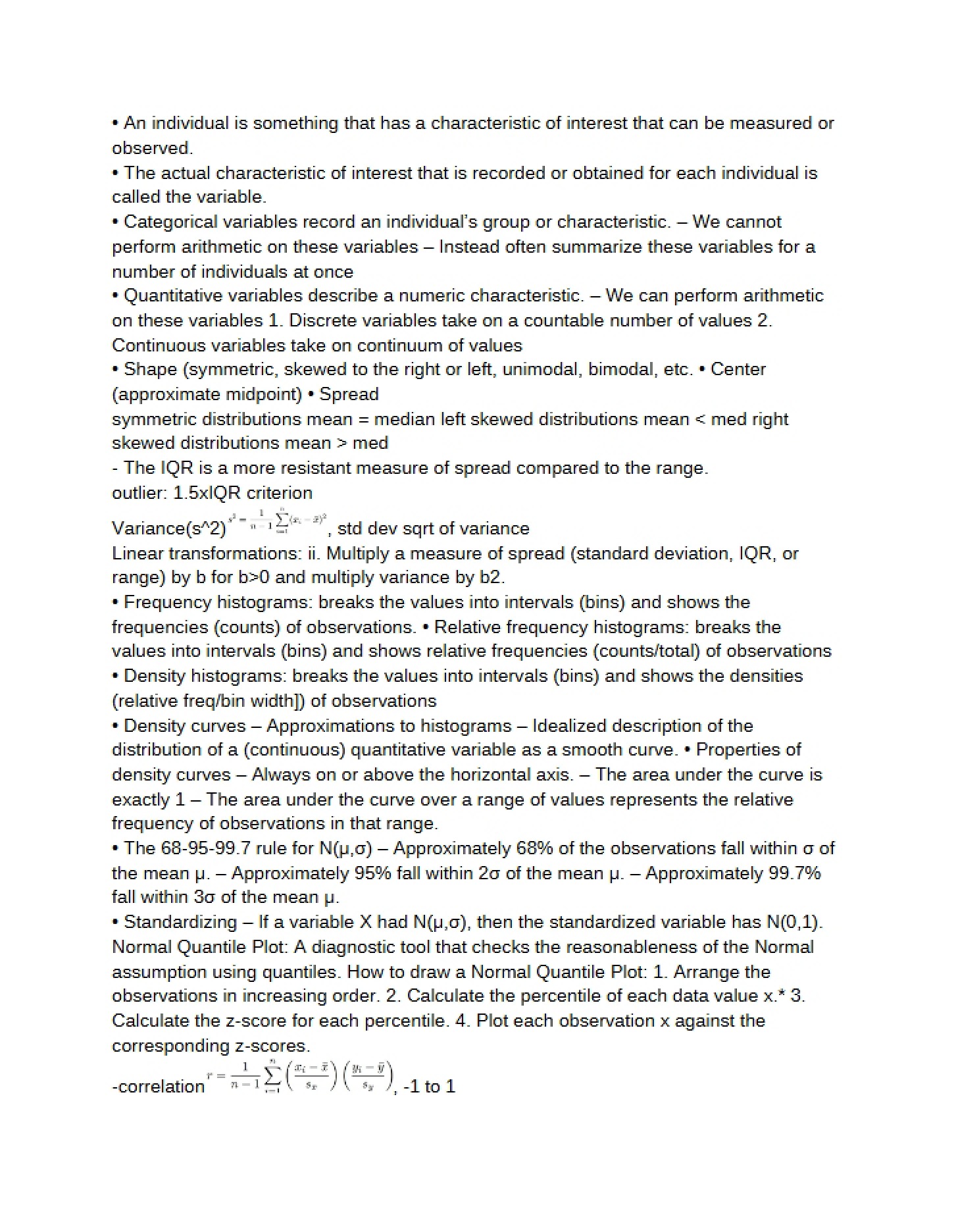 Study Notes