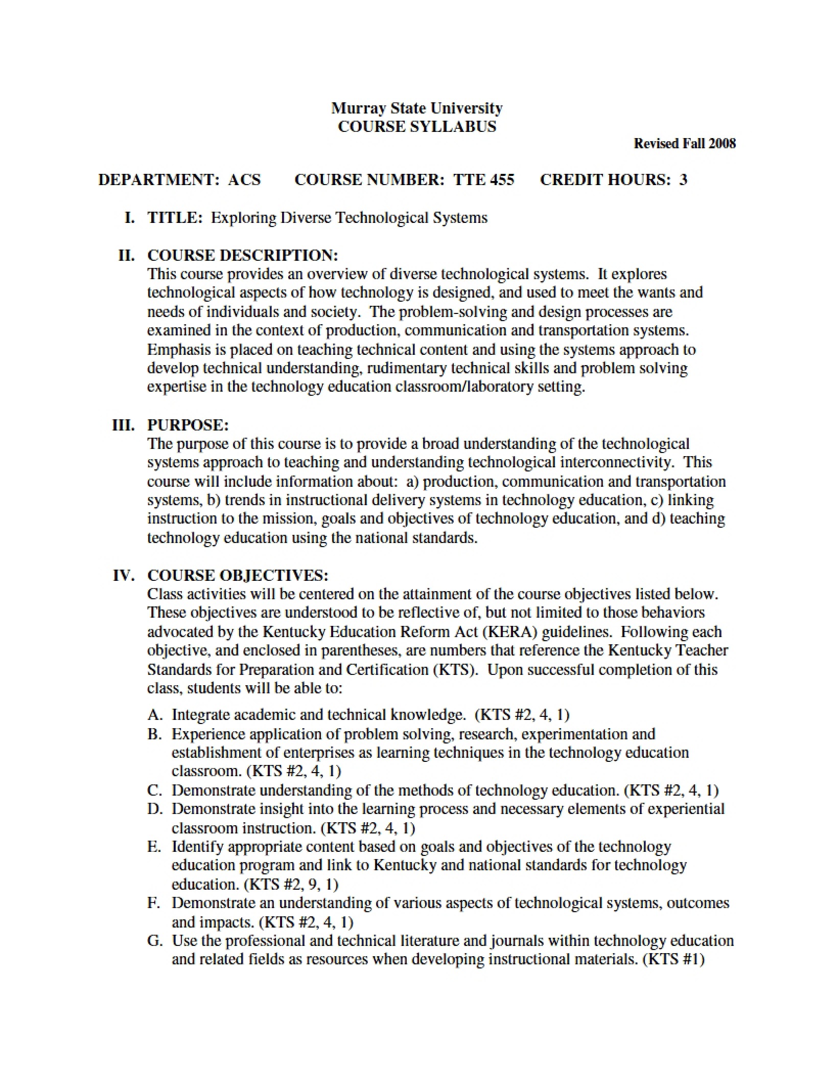 Exploring Diverse Tech Systems Syllabus