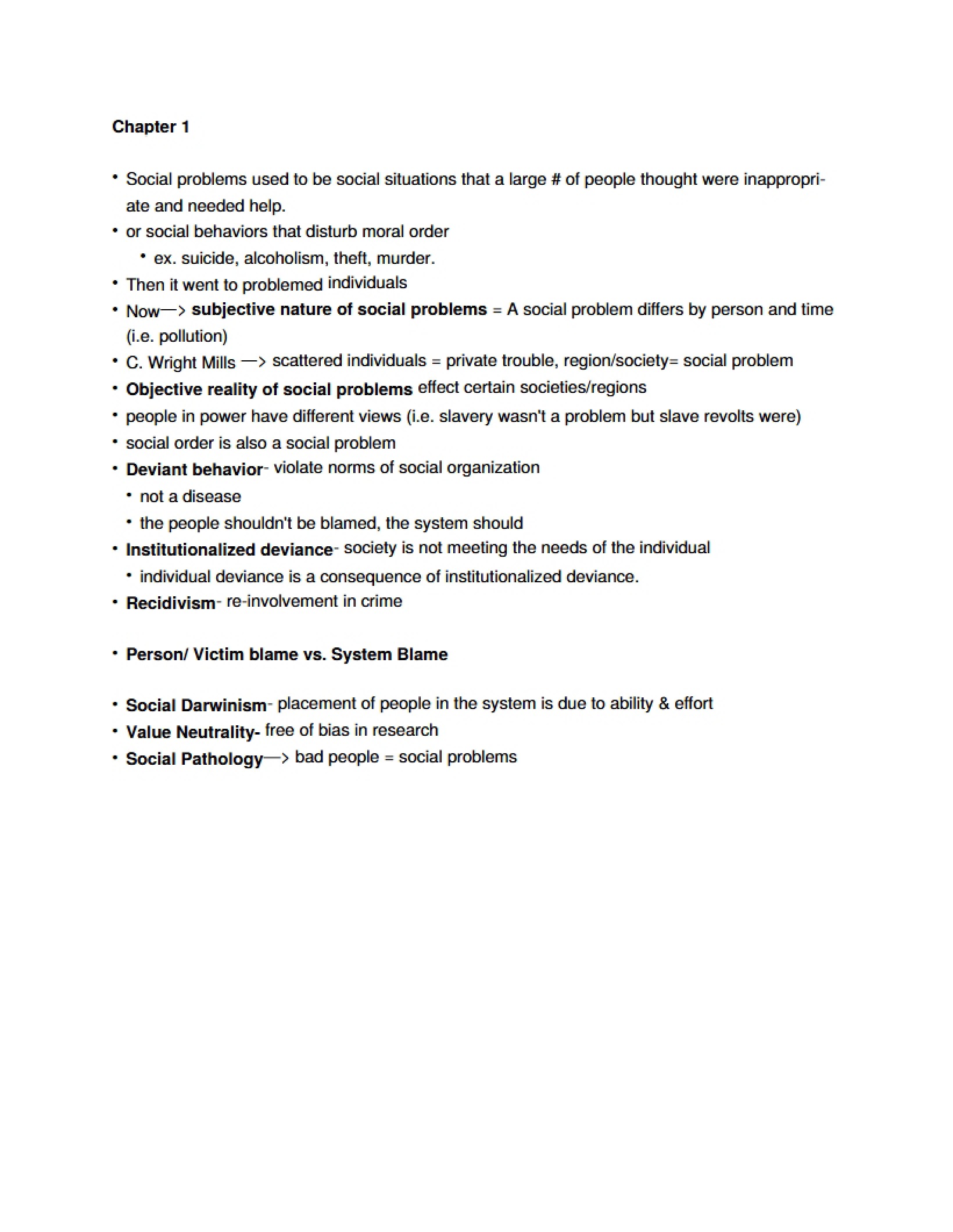 Social Problems Chapter 1