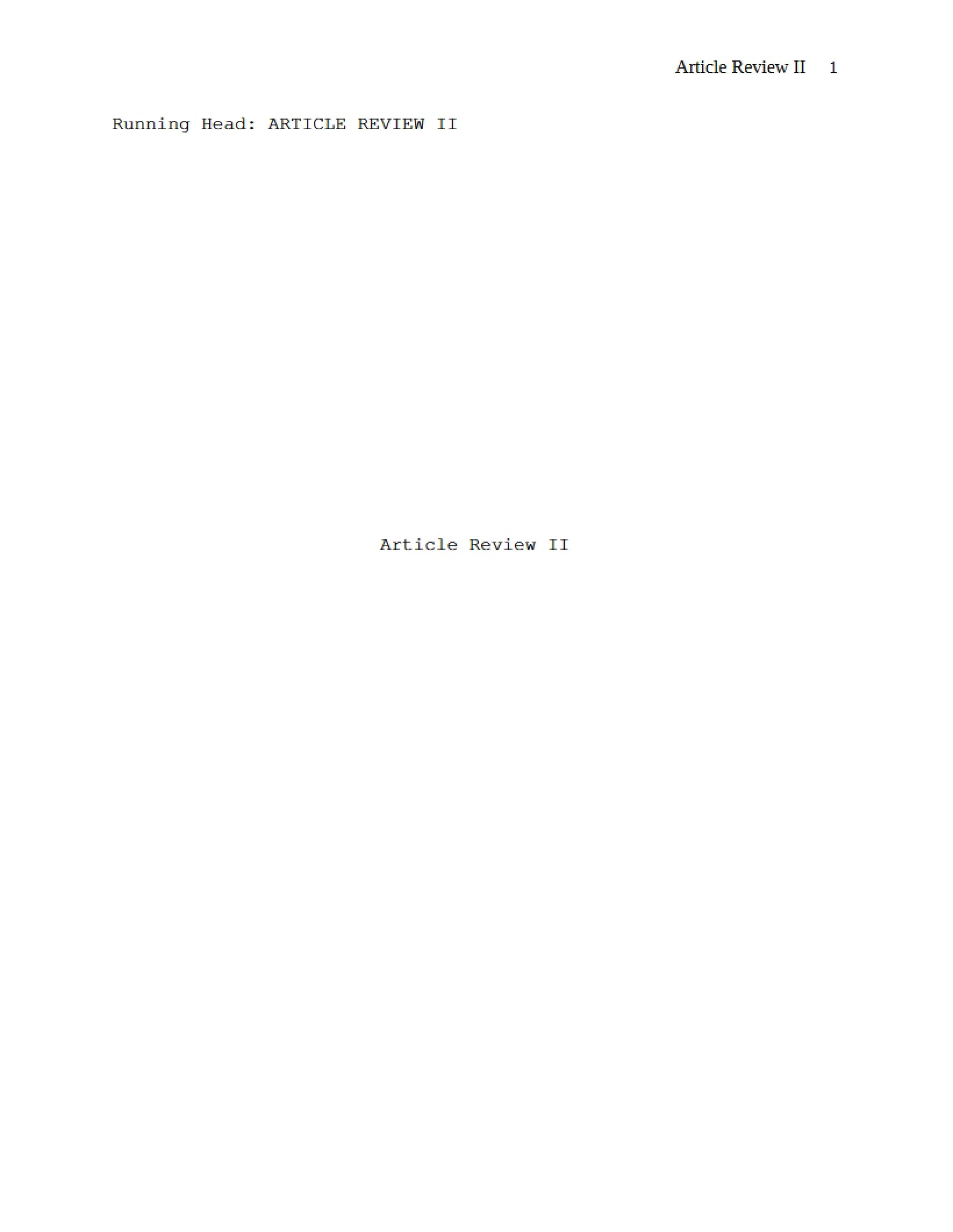 Nursing Research Article Review Two