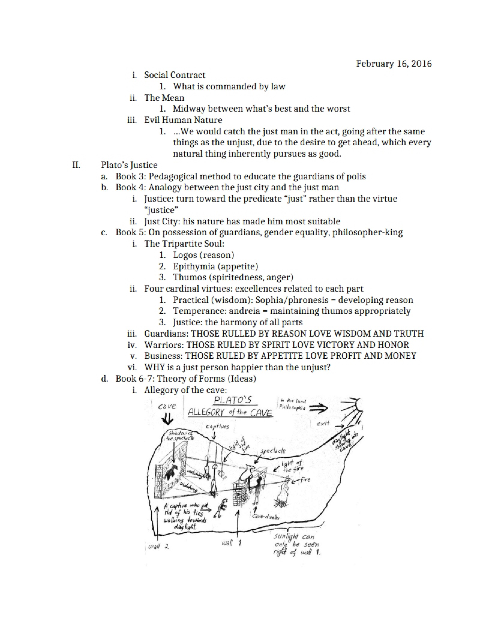 Ethics Class Notes