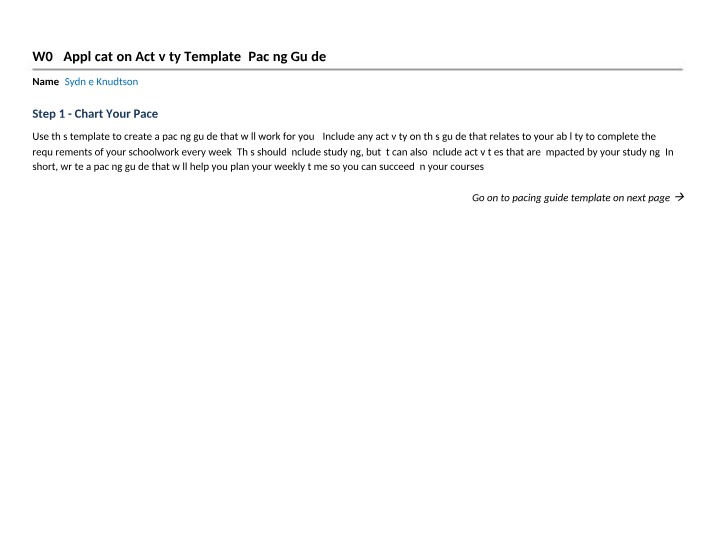 Pacing Guide - W02 Application Activity Template