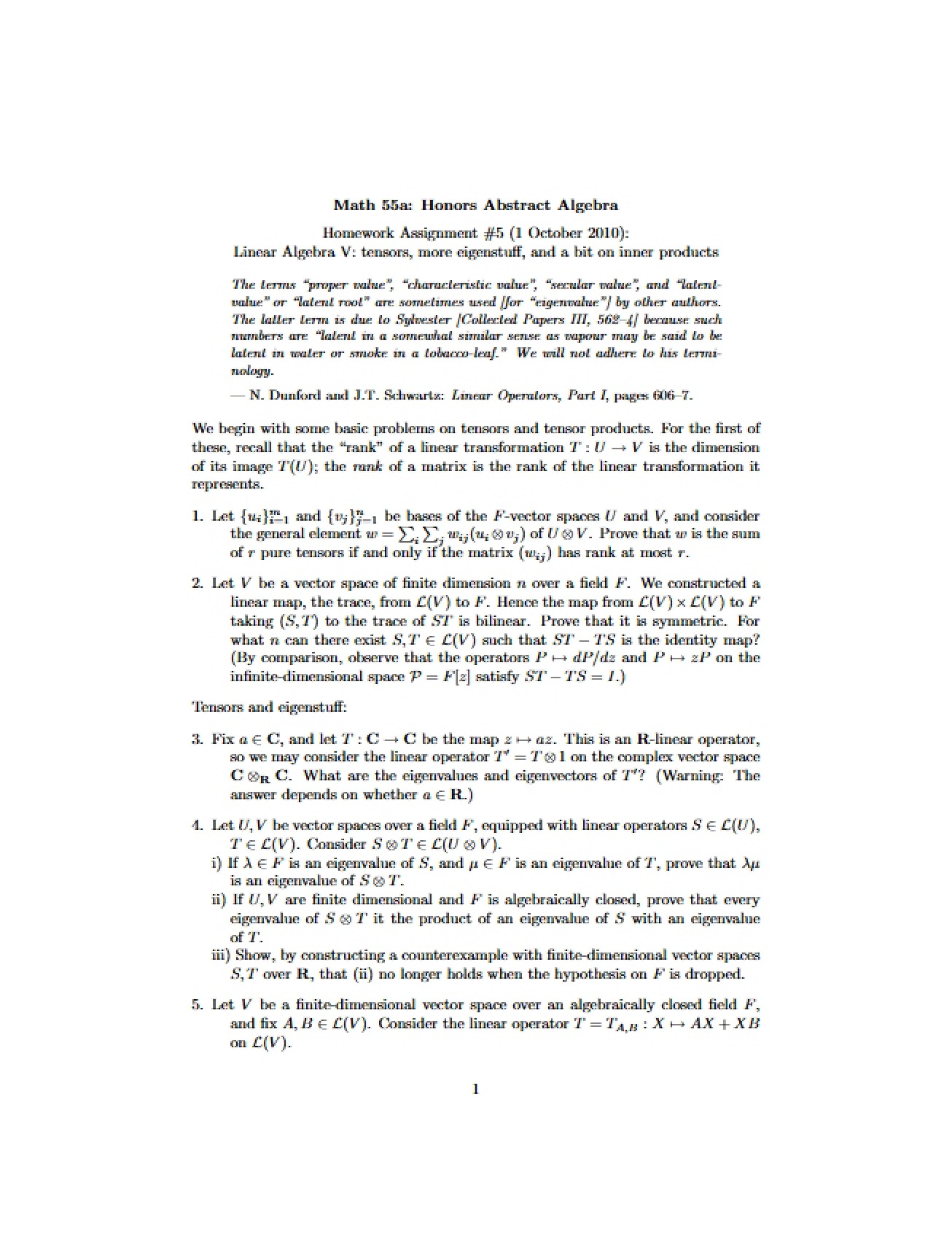Abstract Algebra Assignment 5