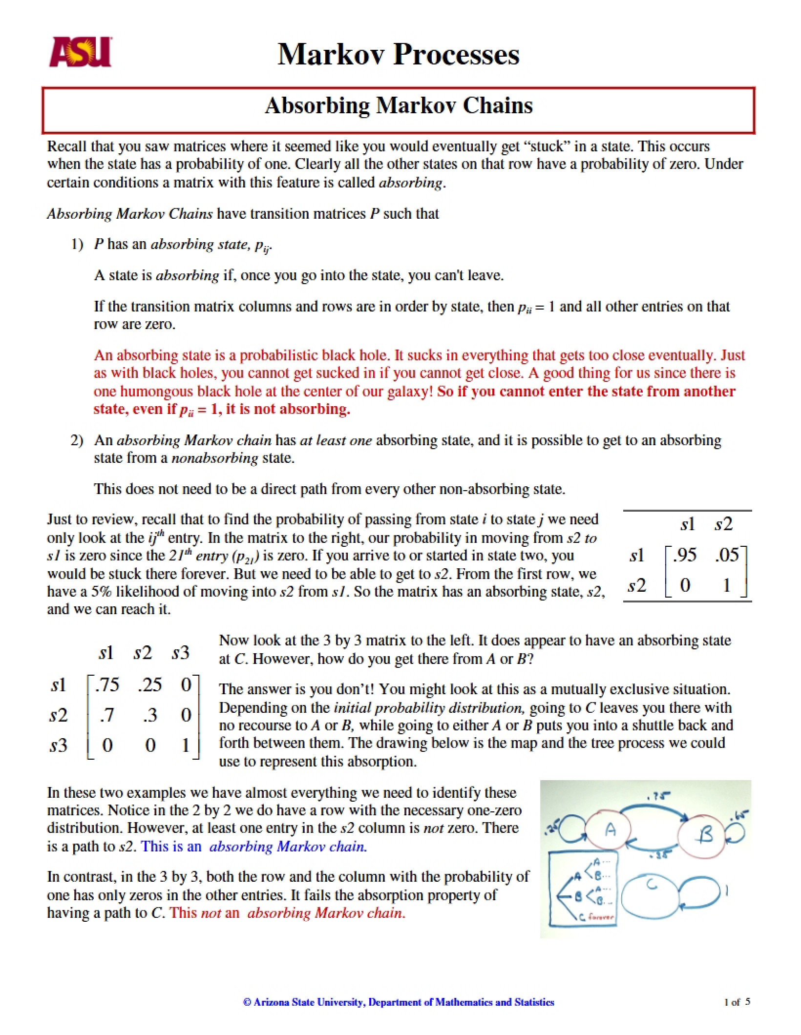 Markov Chain Analysis