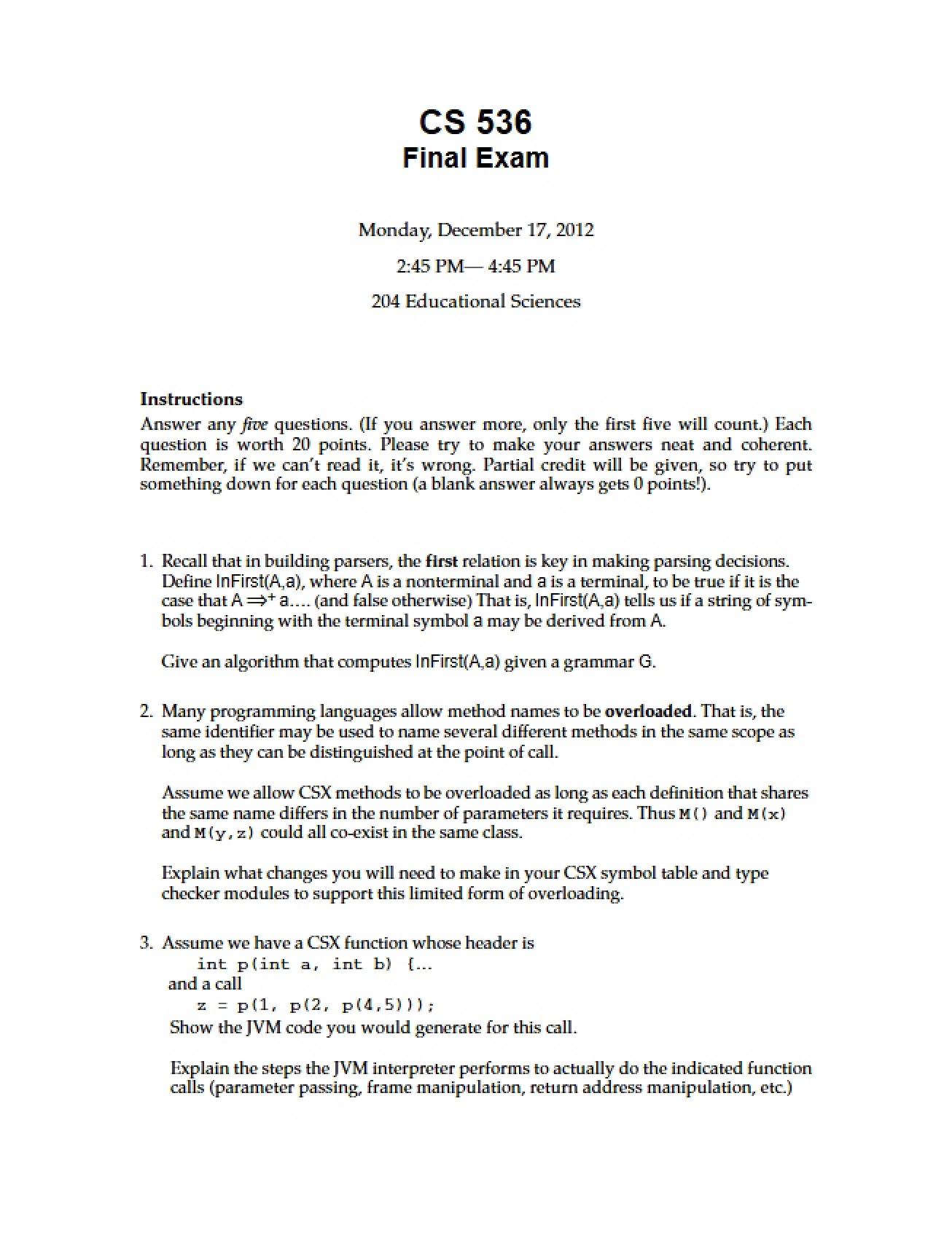 Fall 2012 Final